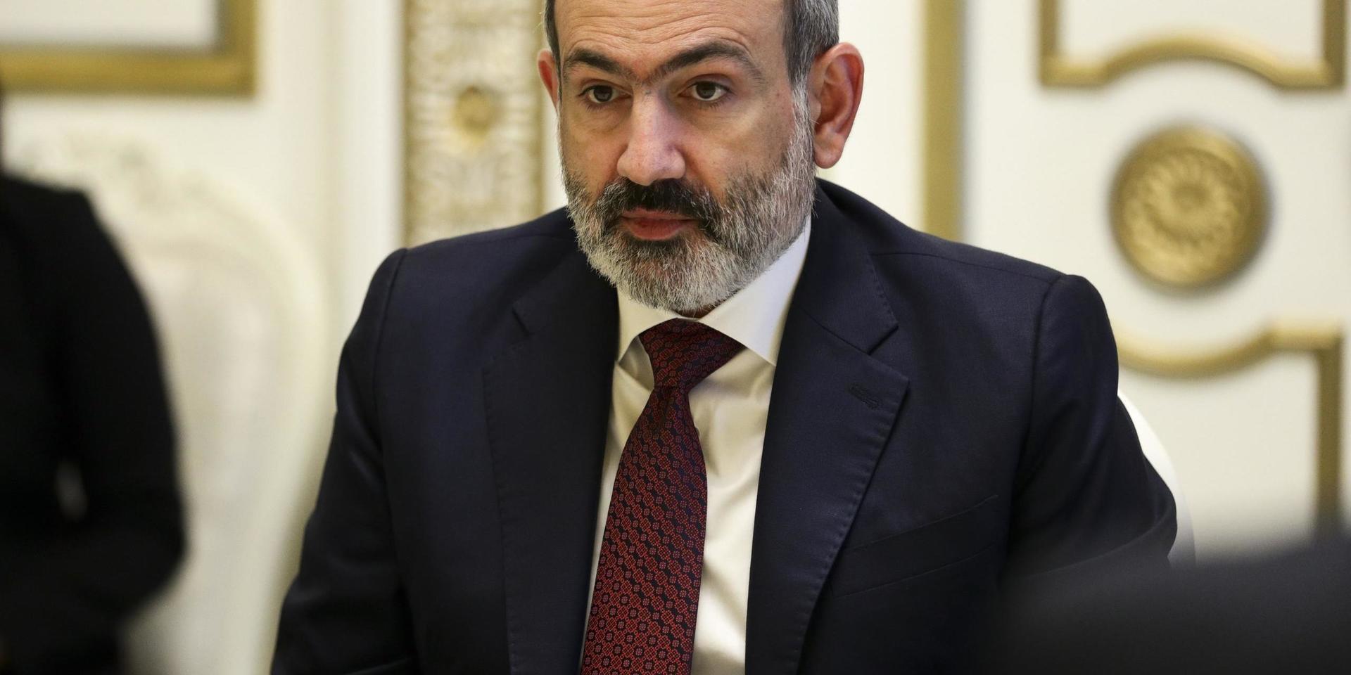 Armeniens premiärminister Nikol Pasjinian. Arkivbild.