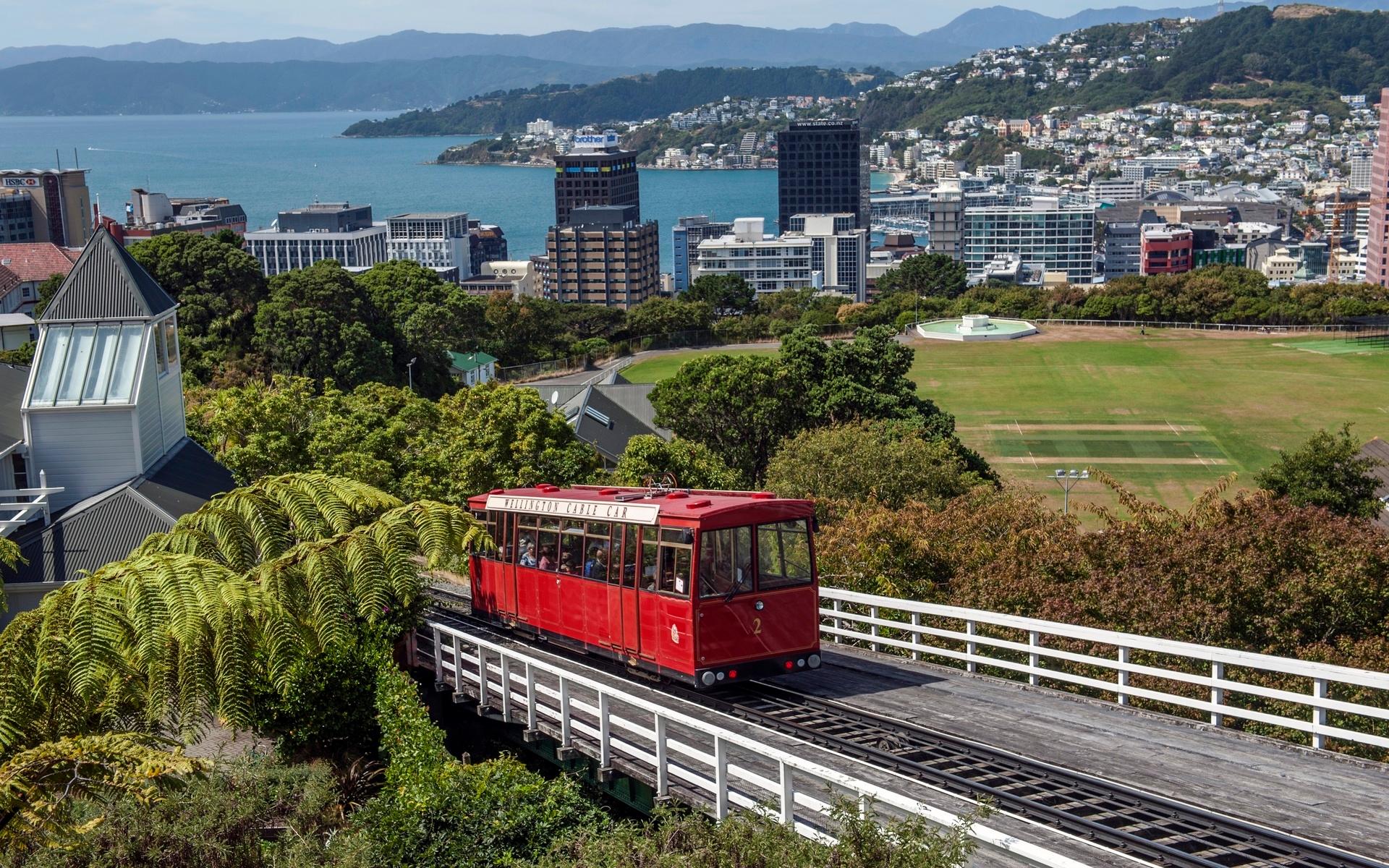 Nya Zeeland, Schweiz och Belgien tar en sjätteplats och får enligt Henley Passport Index 186 poäng. Bilden är från Nya Zeelands huvudstad Wellington.