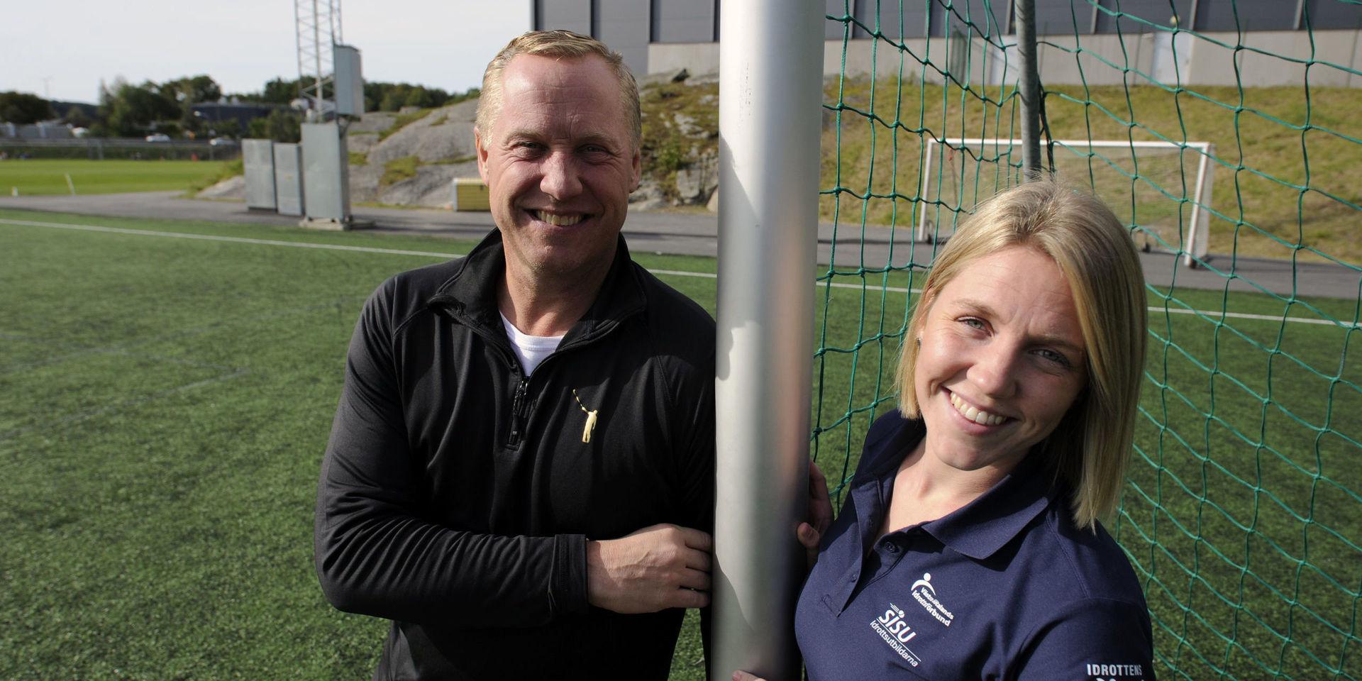 Thomas Franzén och Alexandra Wiberg på Västra Götalands idrottsförbund hoppas på många besökare på idrottens dag.