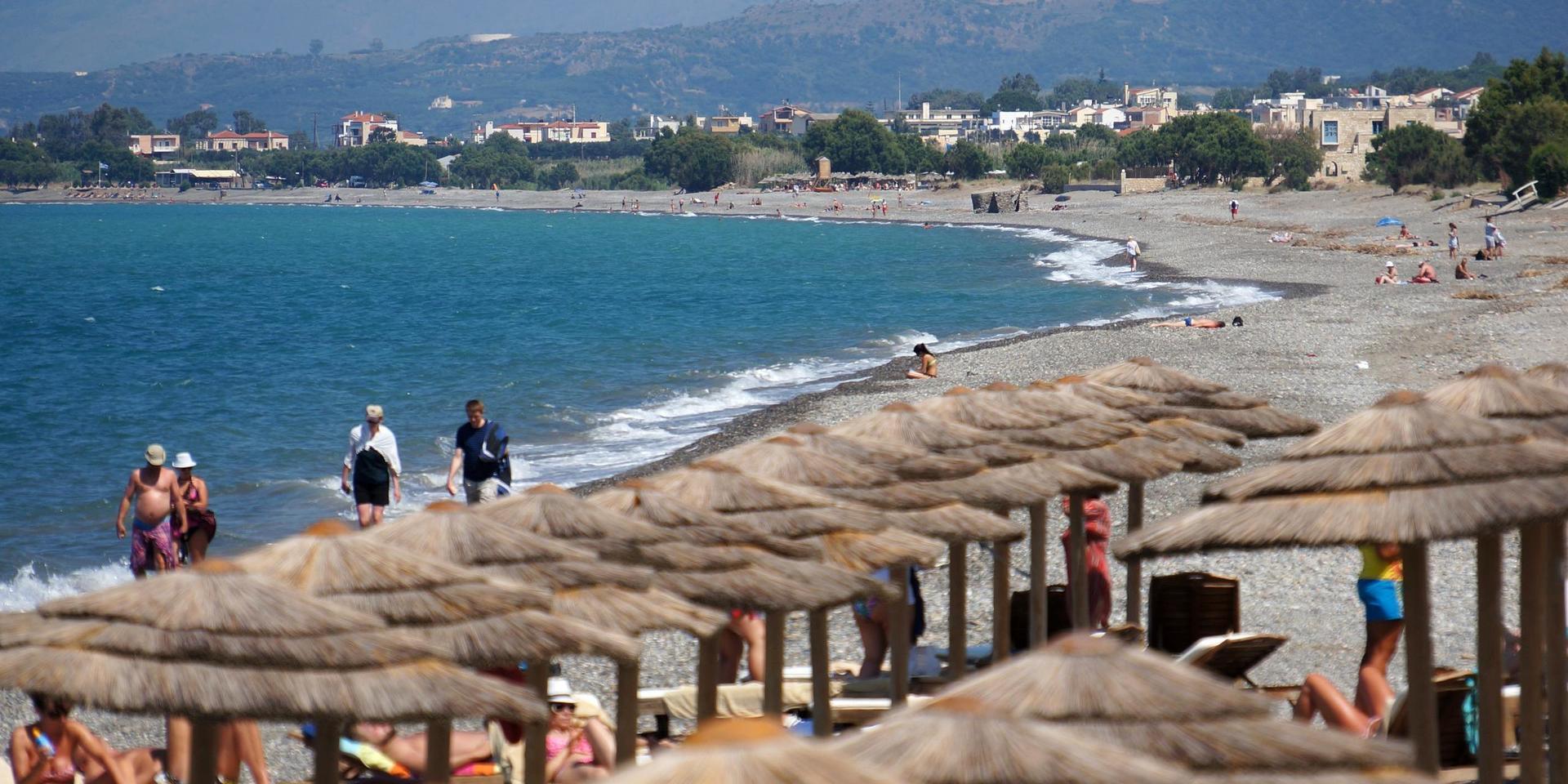 Miljontals turister besöker Greklands öar varje år. Men coronaviruset har satt stopp för det, bland annat på Kreta där bilden är tagen. Arkivbild.