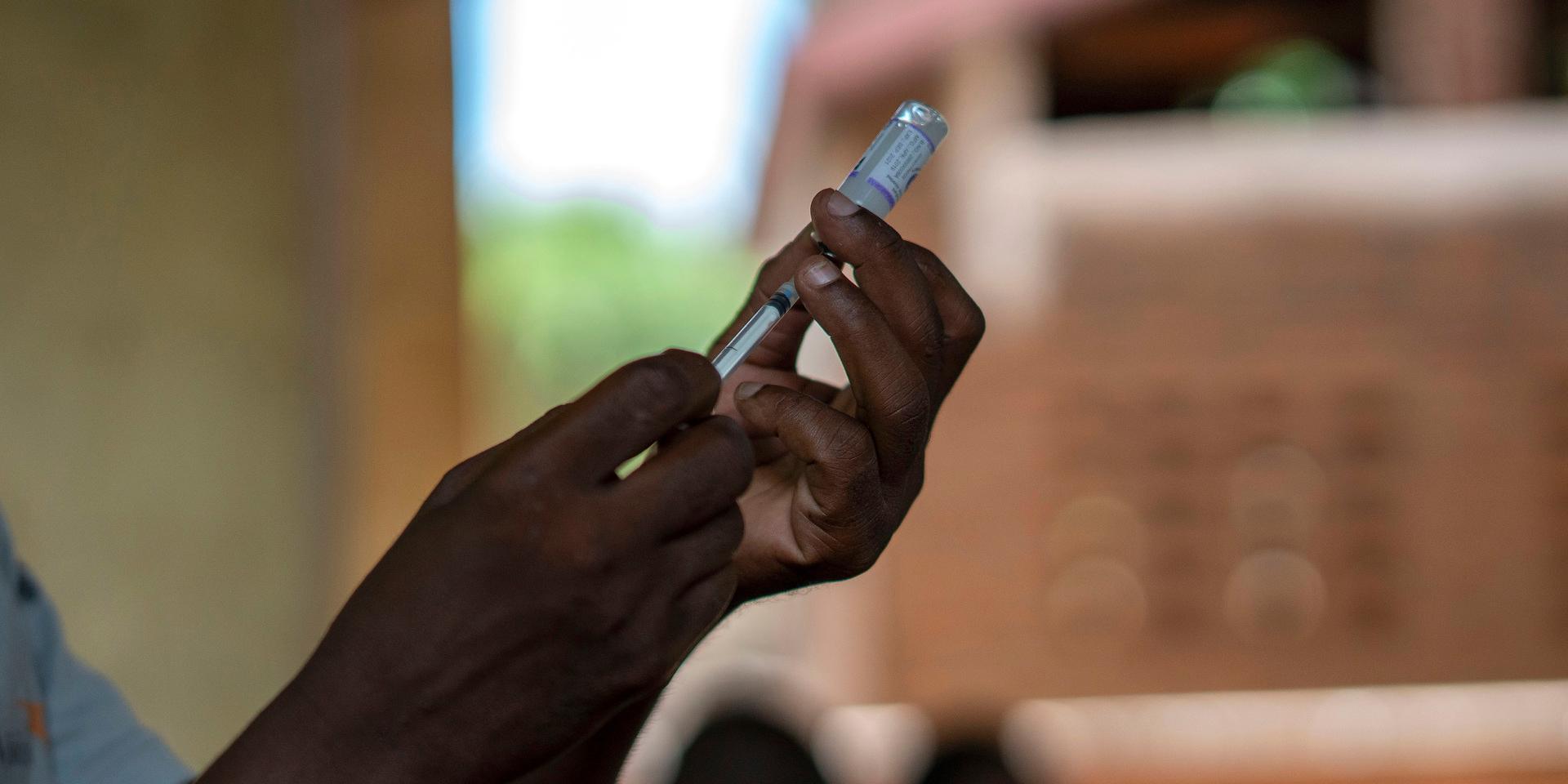 Sedan 2019 har malariavaccinet, det första av sitt slag, använts i riskområden i Afrika. Hittills har över en miljon barn fått den första sprutan. Arkivbild. 