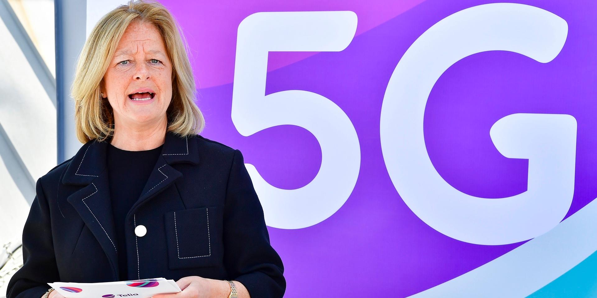 I maj 2020 invigde Telia det första stora publika 5G-nätet i Sverige från ett tak i centrala Stockholm. Allison Kirkby, vd och koncernchef Telia Company invigningstalade 