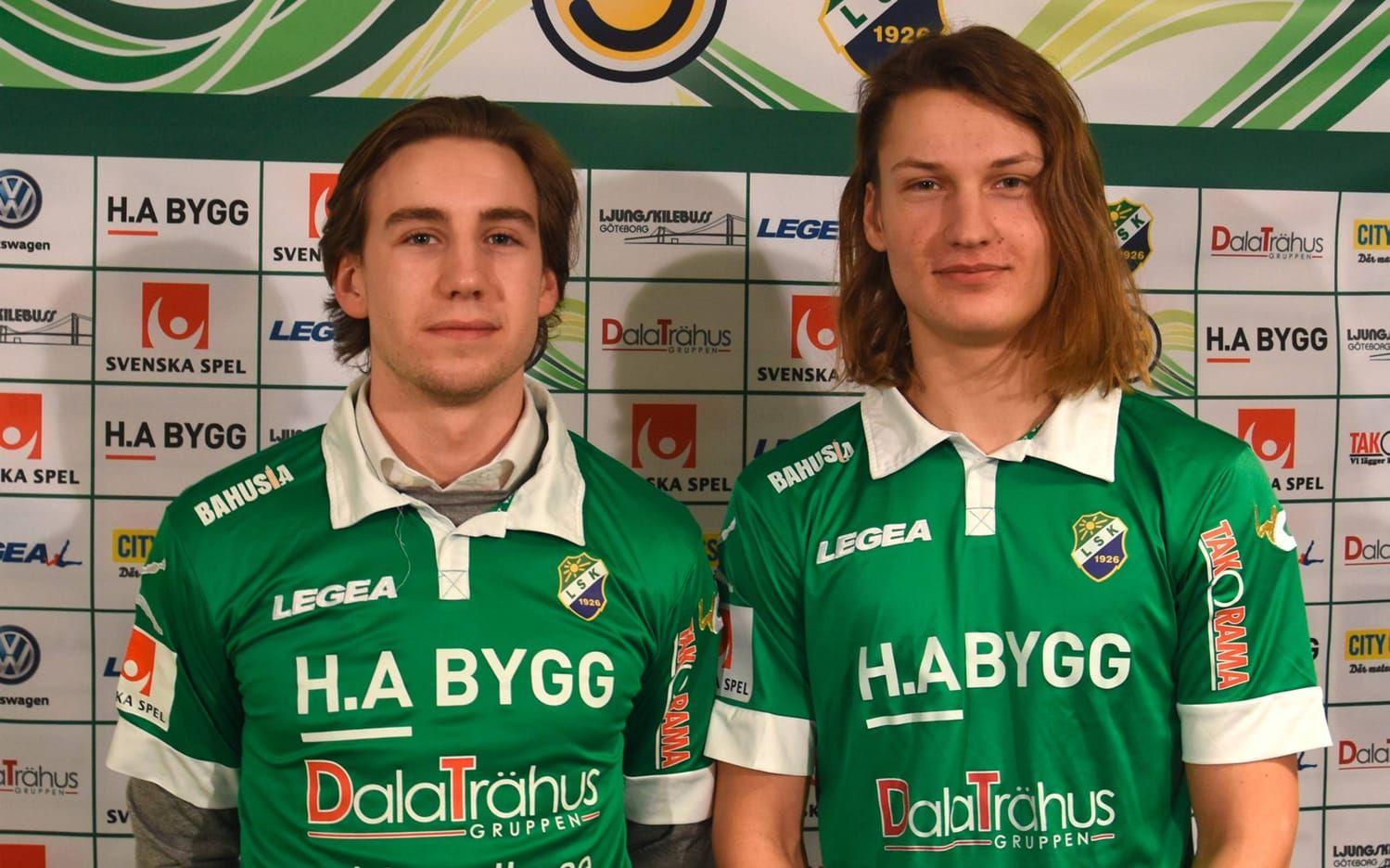 Simon Svanberg och Gustav Hallberg är egna talanger som får A-kontrakt.