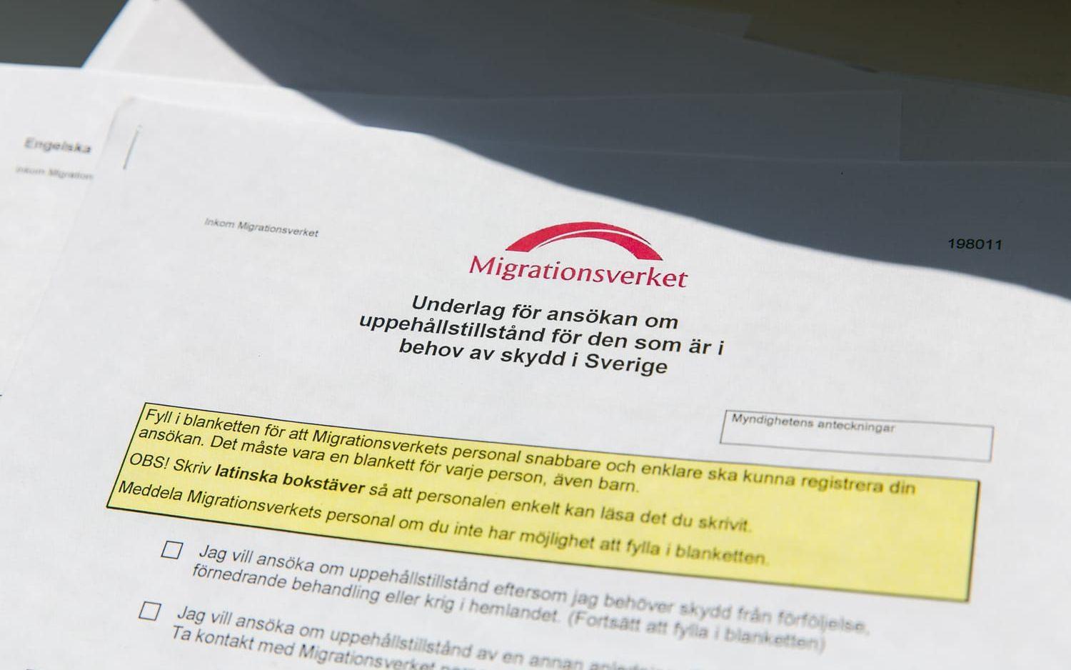 Migrationsverket, ansökan om asyl