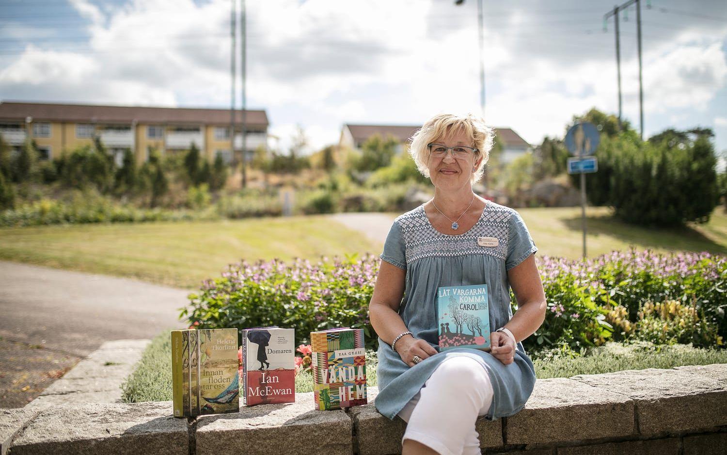 Ulla-Carin Andersson, bibliotekarie på Dalabergs bibliotek. Foto: Andreas Olsson