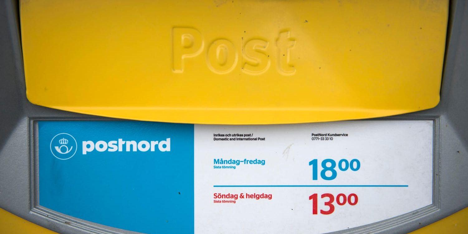 Postnord, som tagit emot 2,2 miljarder i omställningsstöd från den svenska och den danska staten, går back och gör ingen utdelning för 2018. Arkivbild.