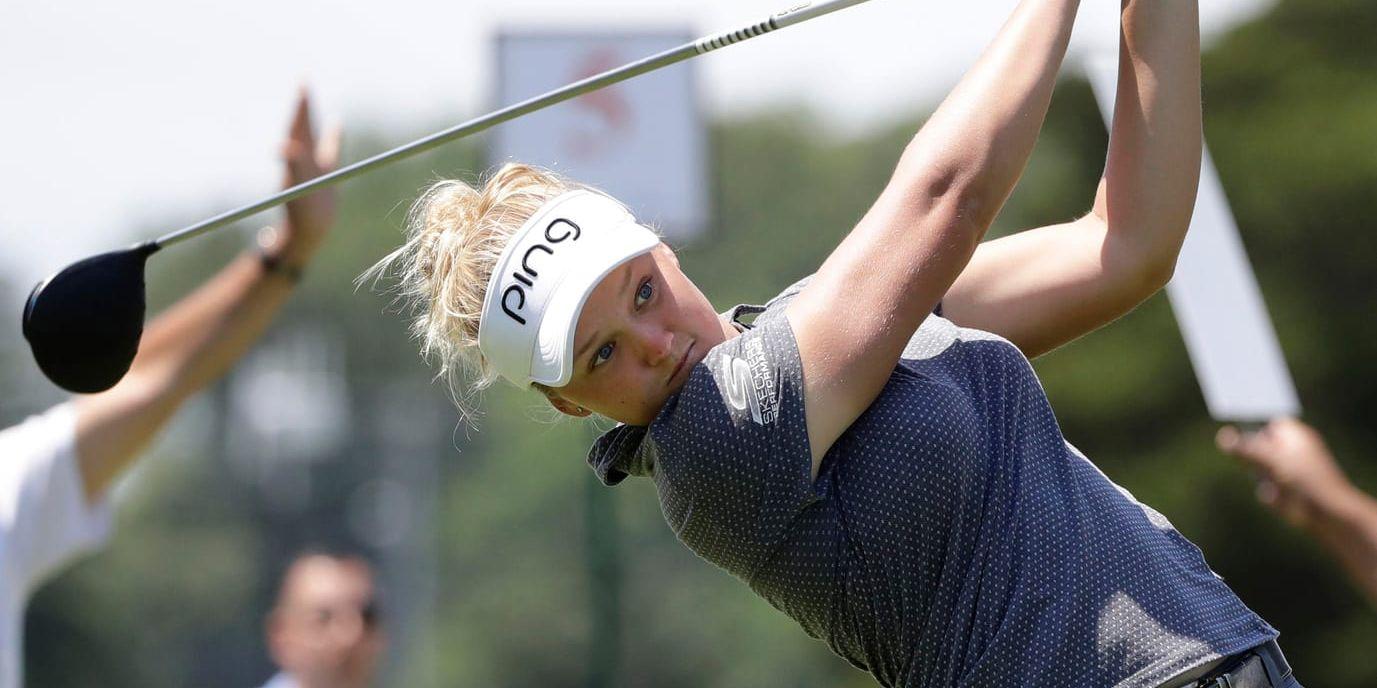 Kanadensiskan Brooke M Henderson tog hem LPGA-tourtävlingen i golf i Auckland, Nya Zeeland. Arkivbild.