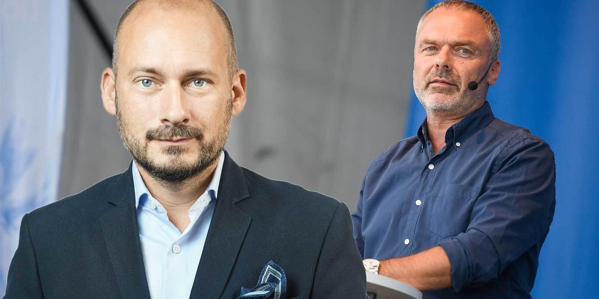 Blå skjorta - blå politik. Jan Björklund vill sänka skatter.
