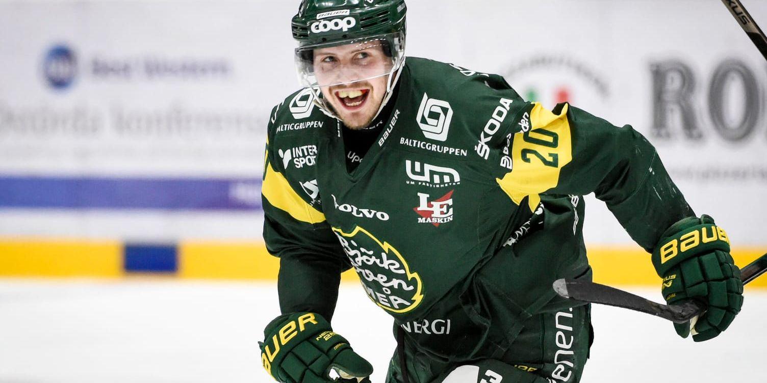 Mattias Granlund gjorde ett av Björklövens mål mot Västervik.