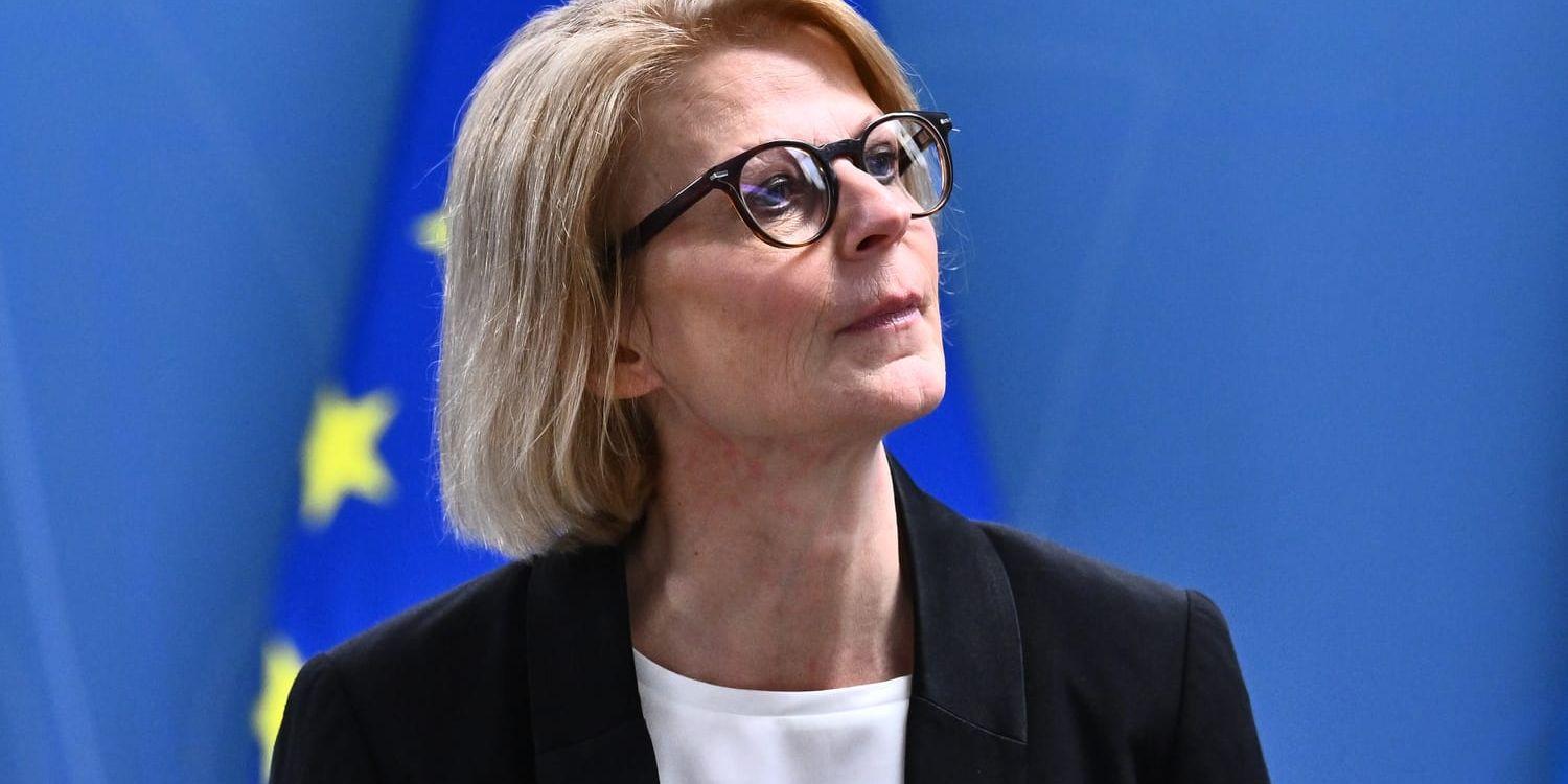 Finansminister Elisabeth Svantesson (M) följer utvecklingen noggrant. Arkivbild.