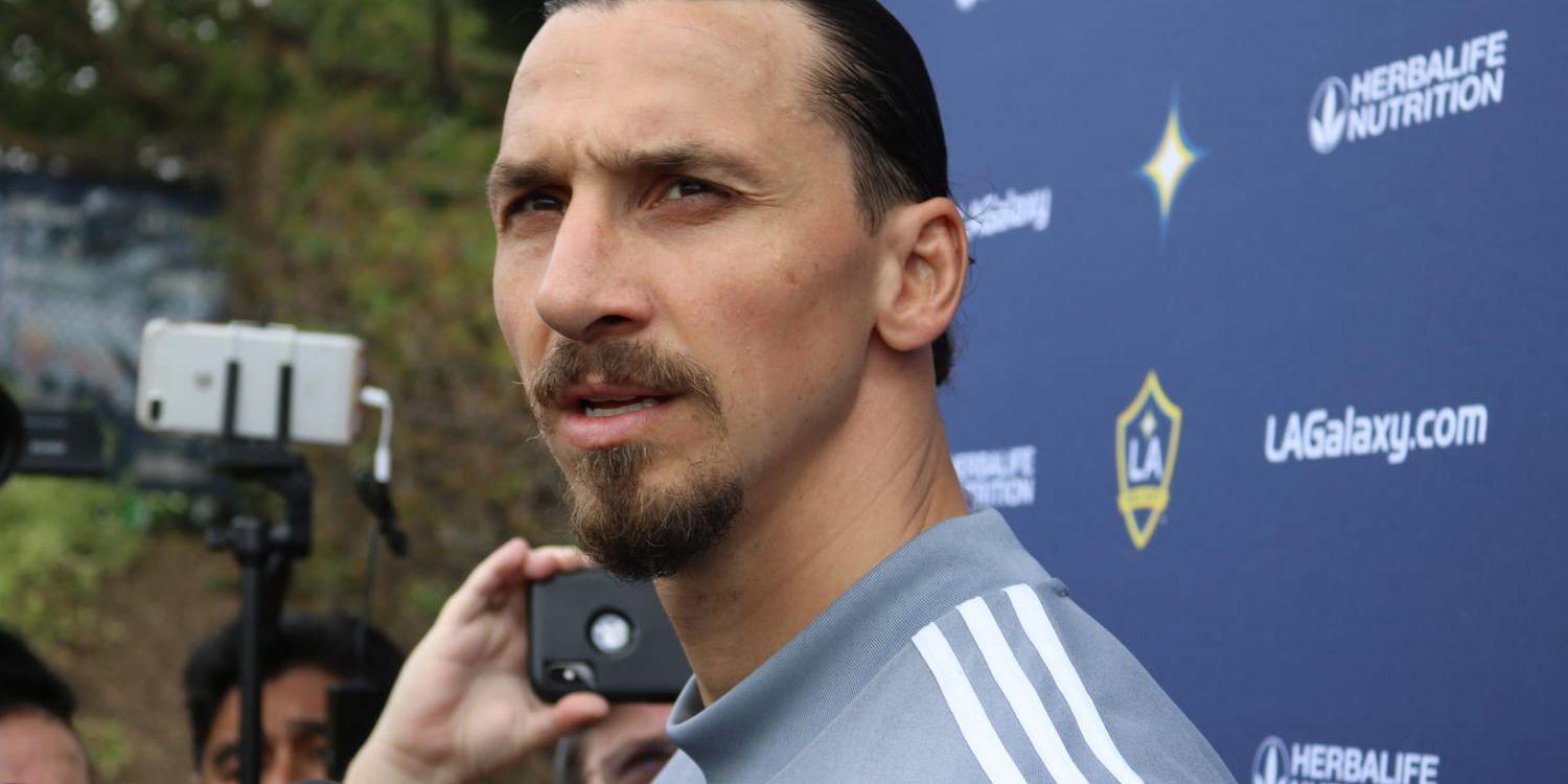 En revanschsugen Zlatan Ibrahimovic mötte journalister inför säsongspremiären av MLS. "Varje dag måste vara en föreställning", säger han.