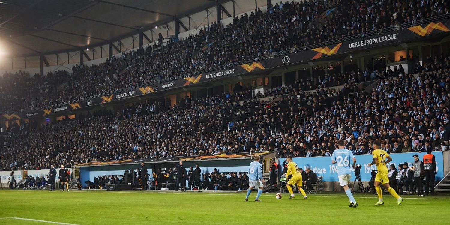 Malmö FF gjorde en vinst på närmare 40 miljoner kronor 2018 och den stora anledningen är det lyckade Europa League-deltagandet. Arkivbild.
