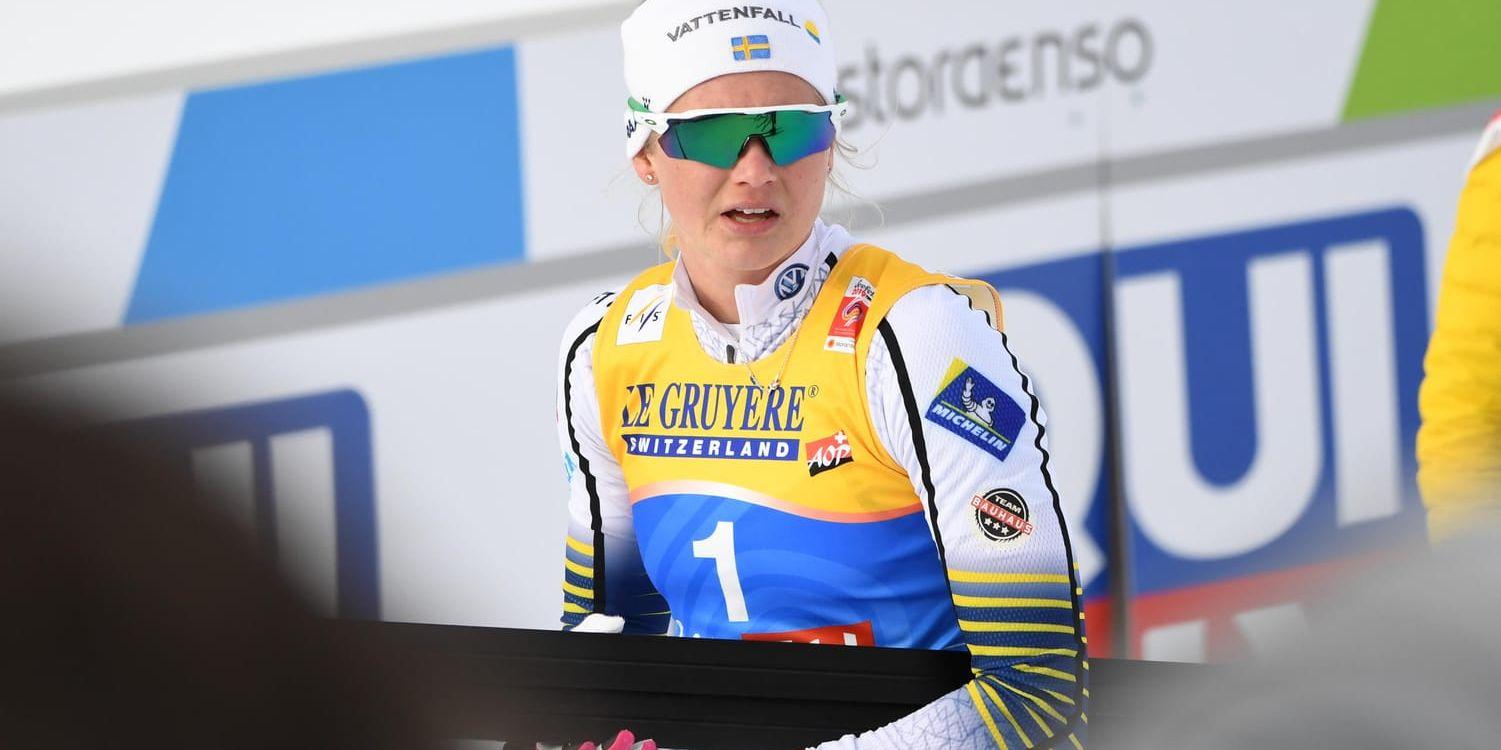 Maja Dahlqvist körde besviket in på sjätte och sista plats i VM-sprintfinalen i Seefeld.