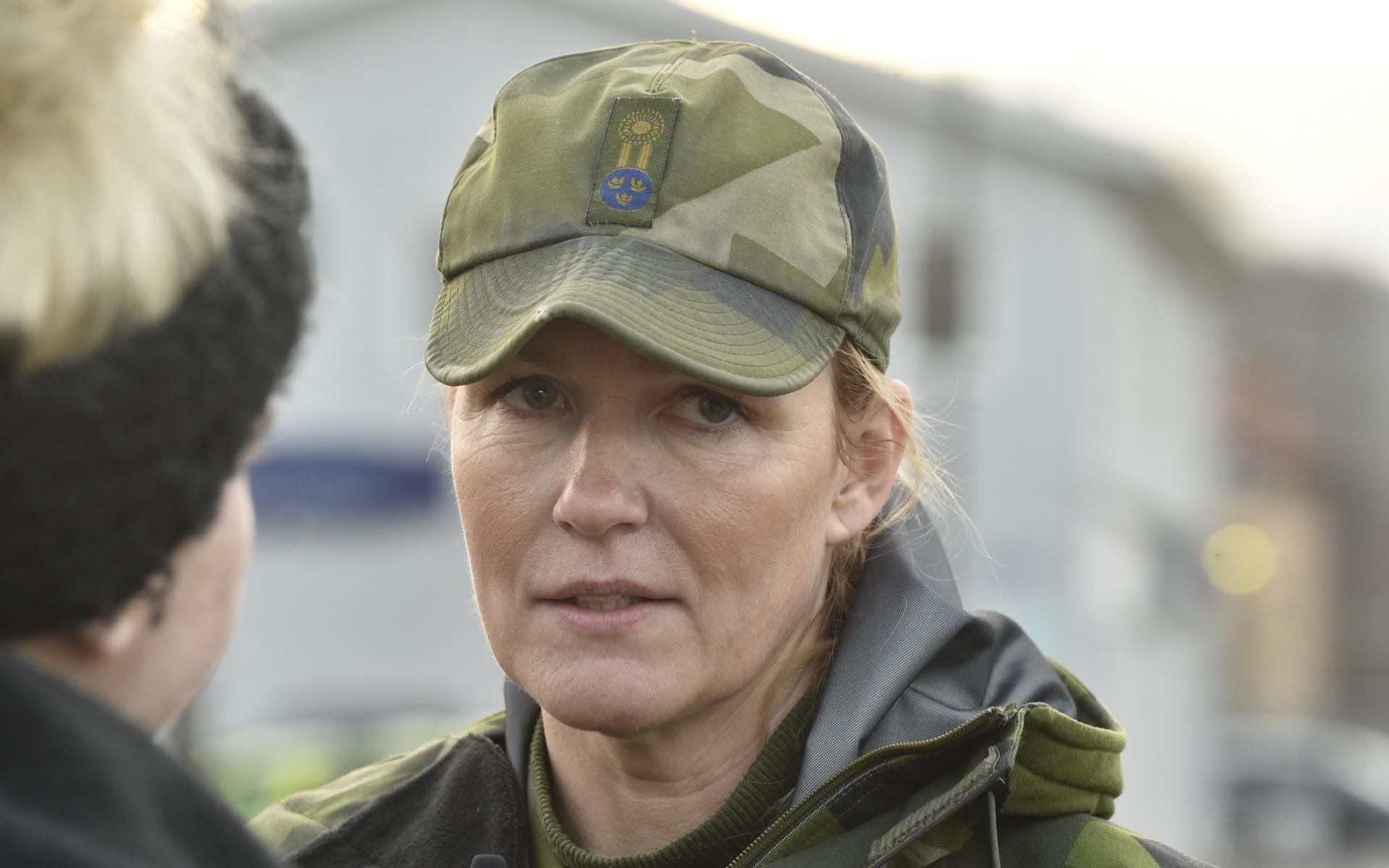 Erika Åbrodd, bataljonschef vid Hemvärnet.