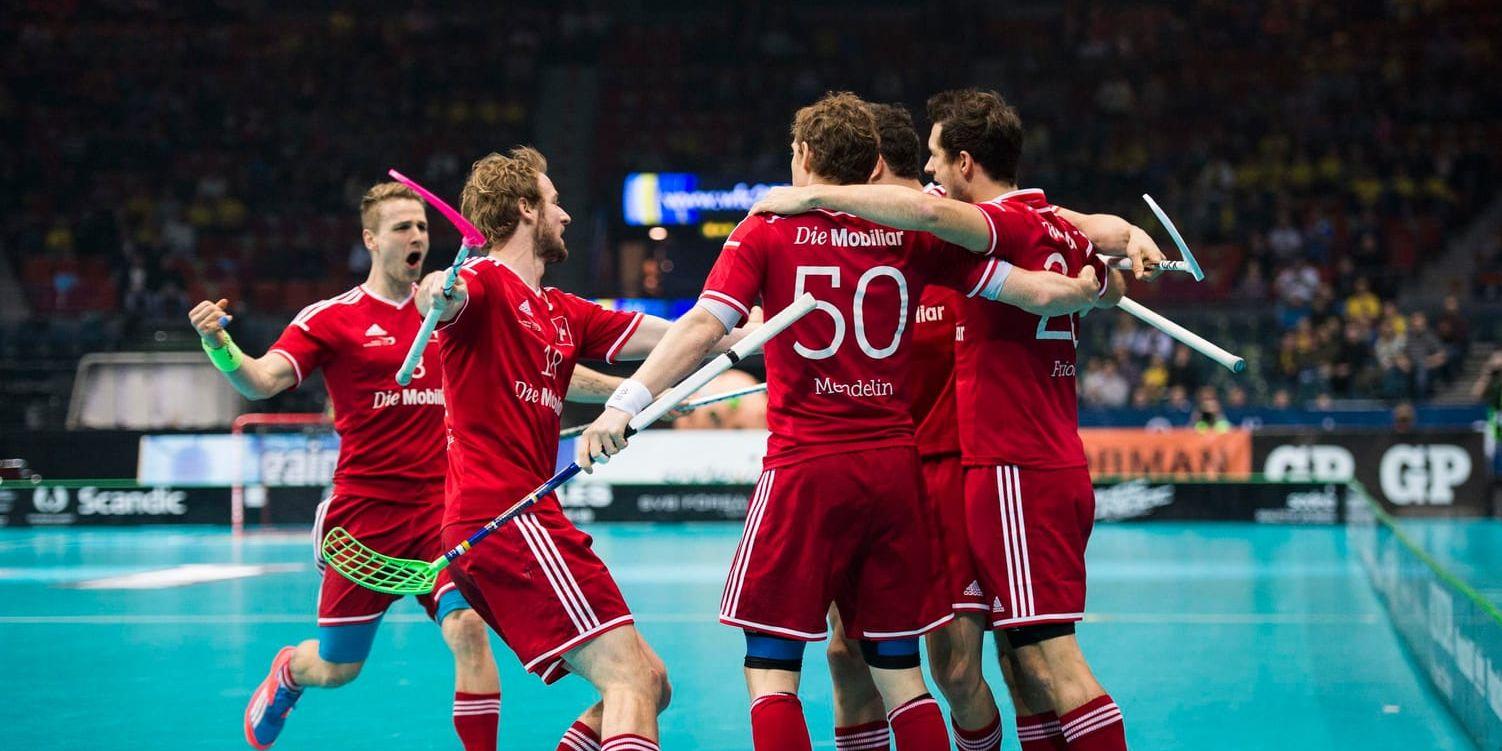 Schweiz fick jubla efter VM-kvartsfinalen mot Norge. Arkivbild.