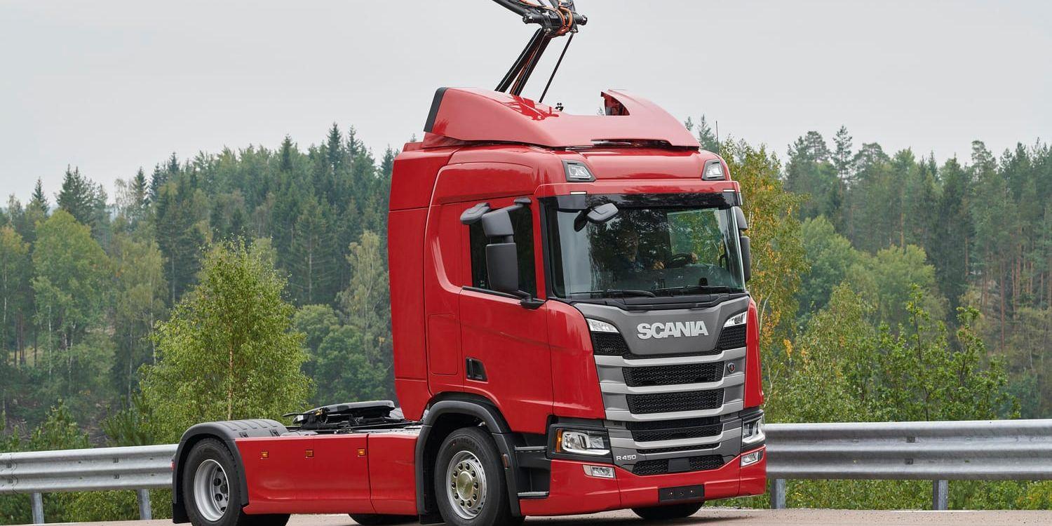 Med start nästa år ska Scania leverera 15 lastbilar som ska köras på nya tyska elvägar. Arkivbild.