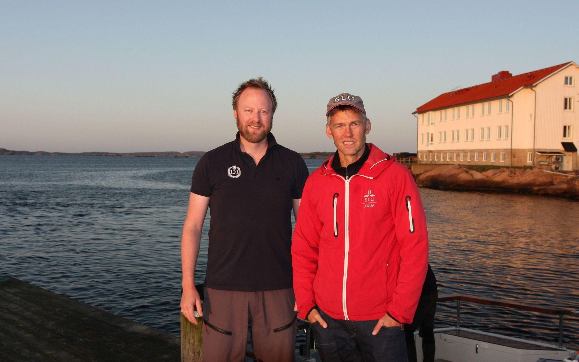 Markus Lundgren Sportfiskarna och Andreas Sundelöf SLU leder projektet.