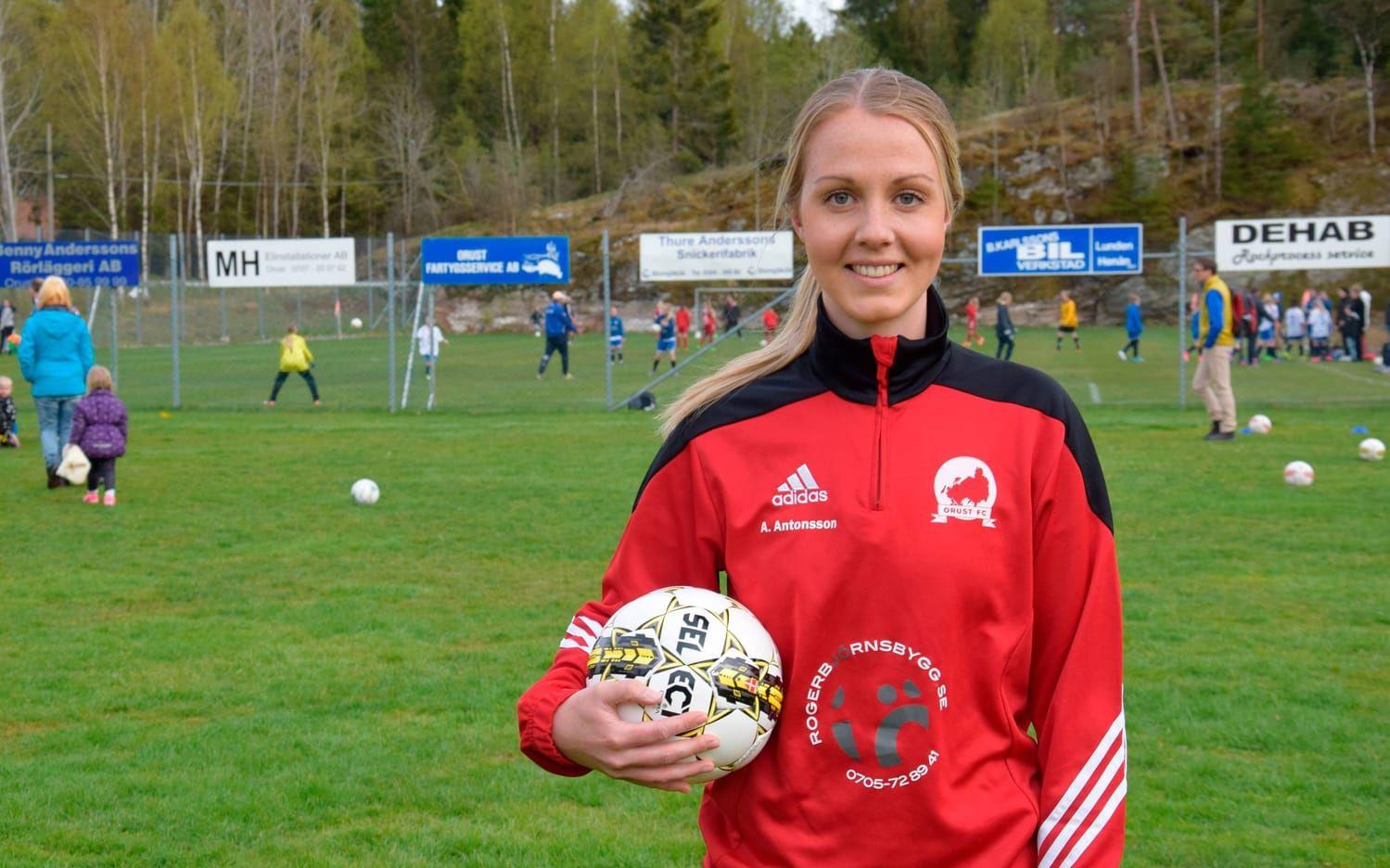 Annelie Antonsson - fotbollsspelaren. Bild: Karin Carlsson