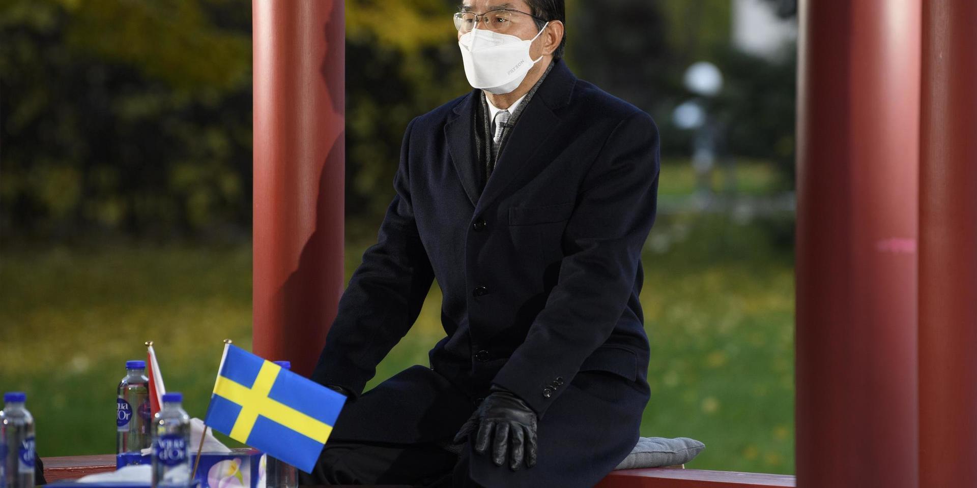 Kristdemokraterna, Sverigedemokraterna och Vänsterpartiet kräver att Kinas ambassadör utvisas från Sverige. Arkivbild.