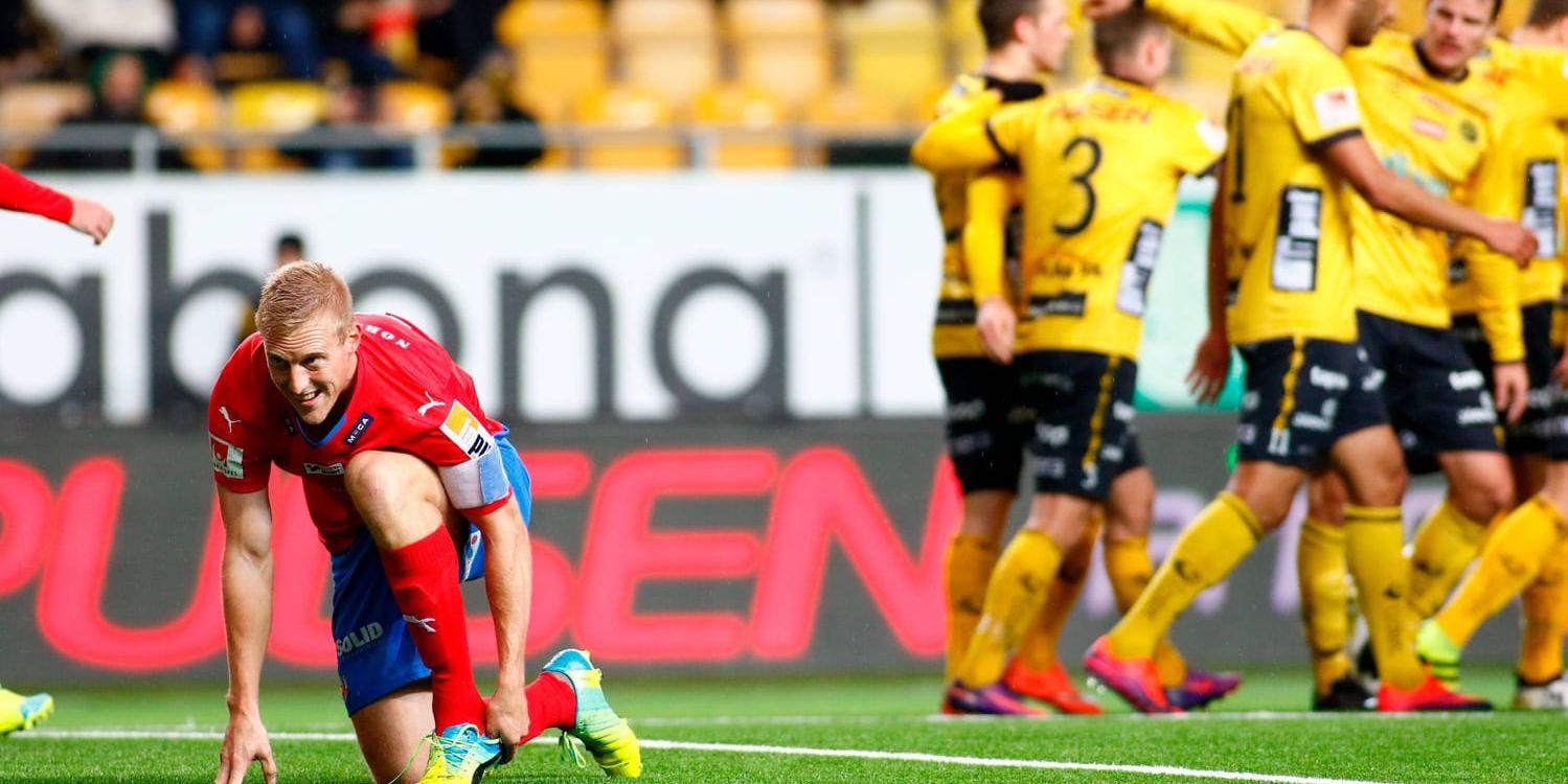 Helsingborg går på knäna i fotbollsallsvenskan. Elfsborg vann med 1–0.