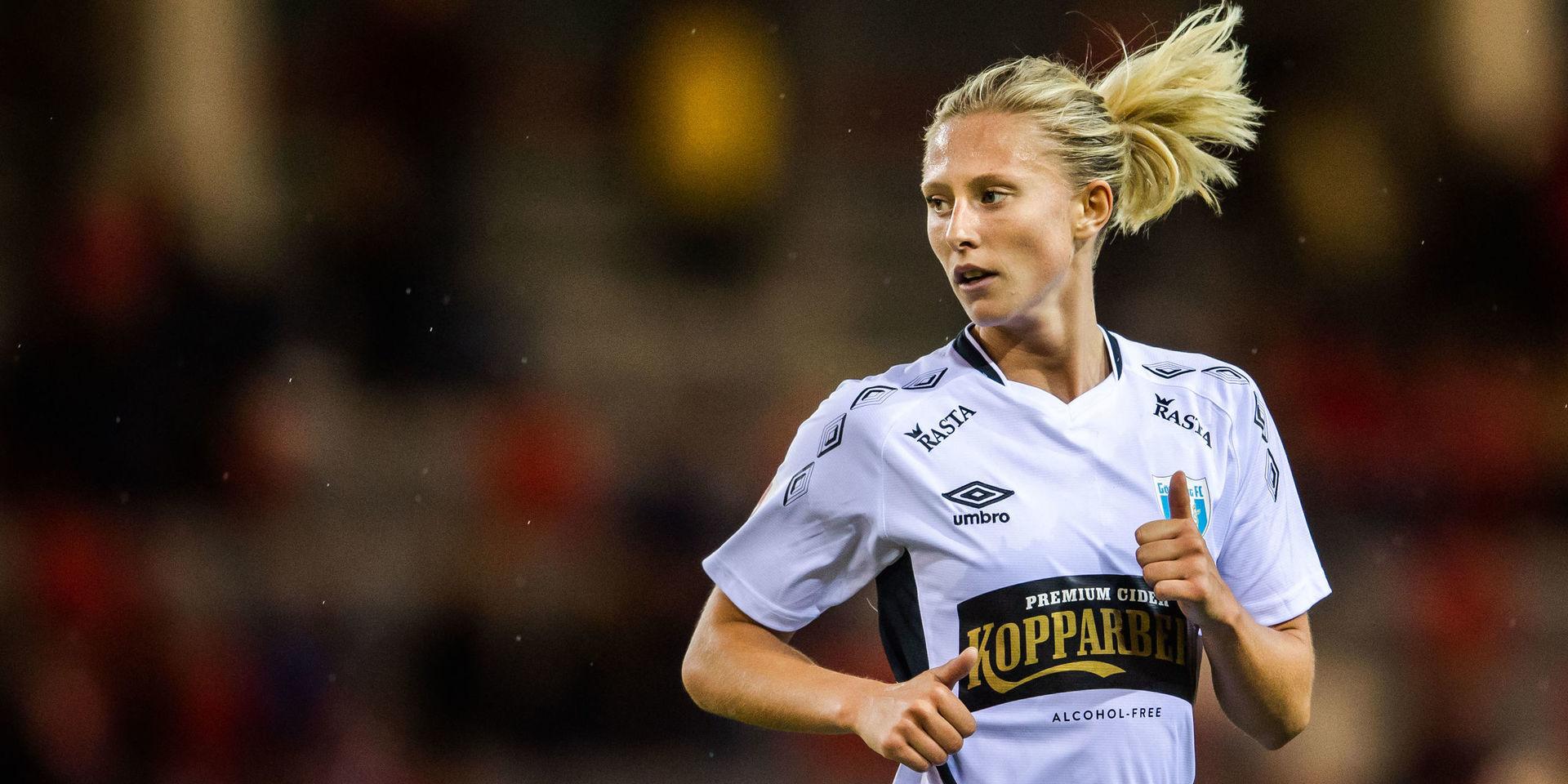 Rebecka Blomqvist gjorde matchens enda mål. Men Göteborg lyckades trots det inte gå vidare i Champions League.