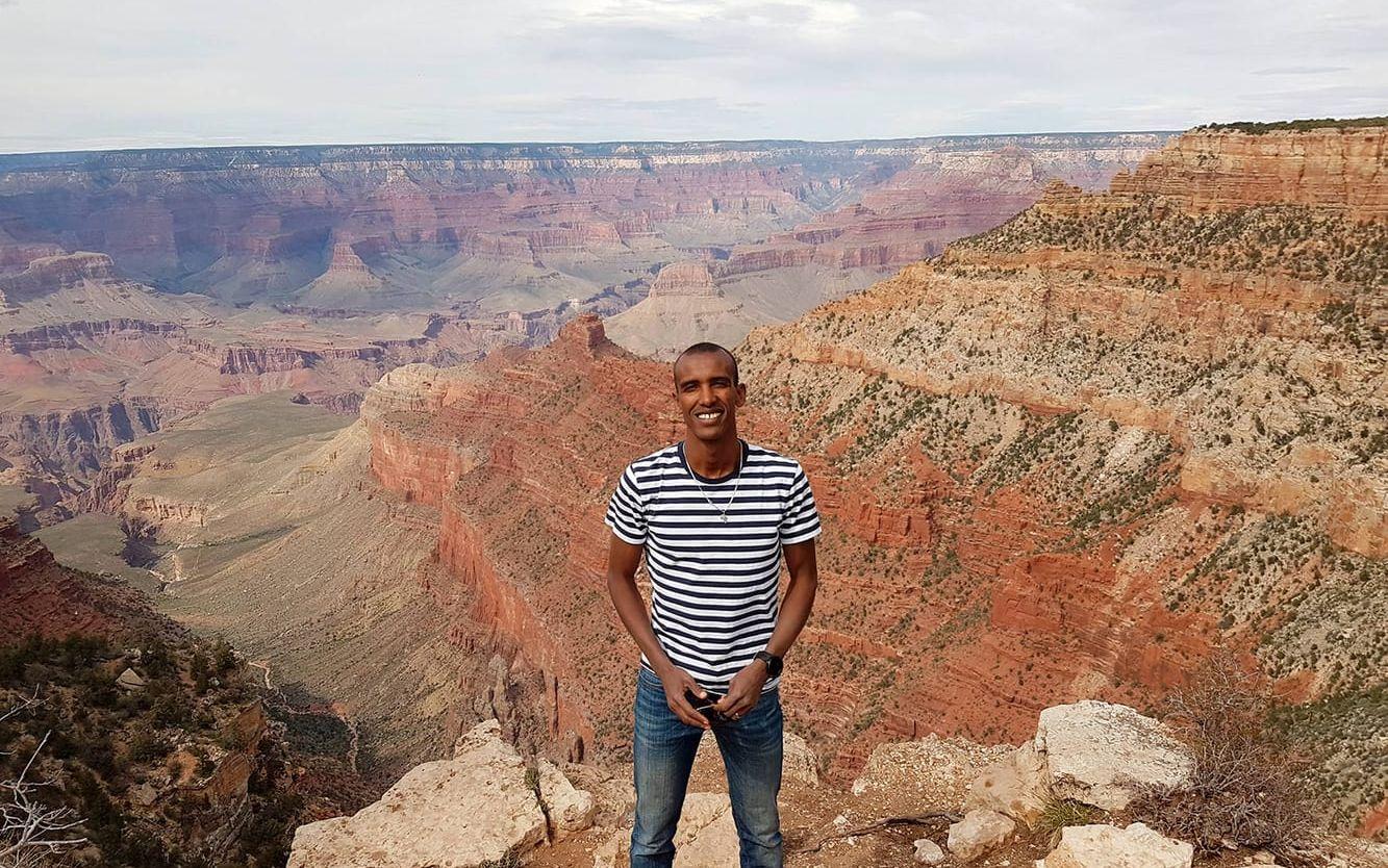 Mustafa Mohamed i Grand Canyon.