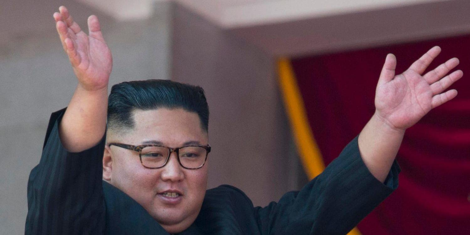 Nordkoreas ledare Kim Jong-Un. Bild från i september.