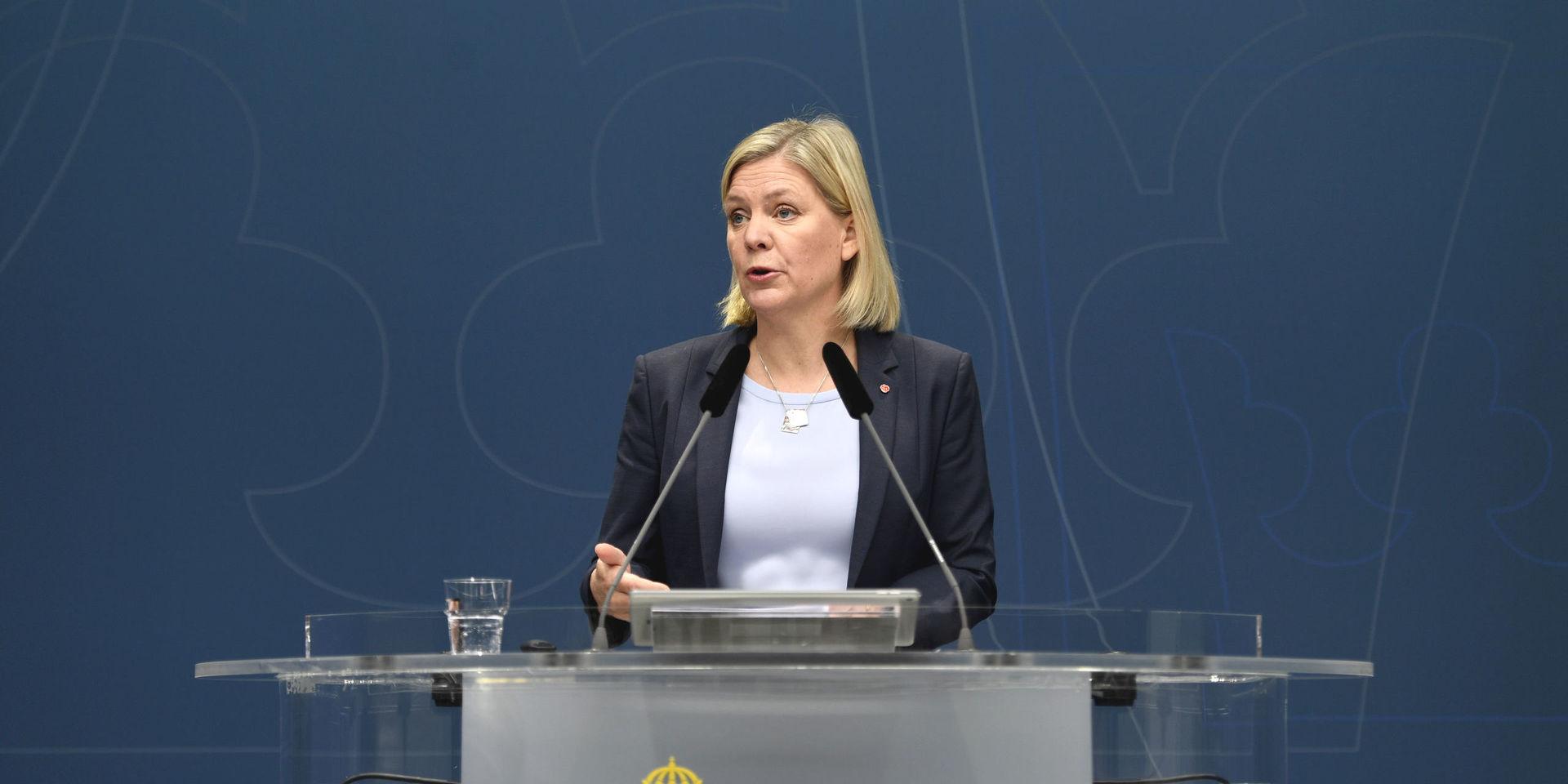 Finansminister Magdalena Andersson (S) vill bland annat att företag ska betala högre skatt. 
