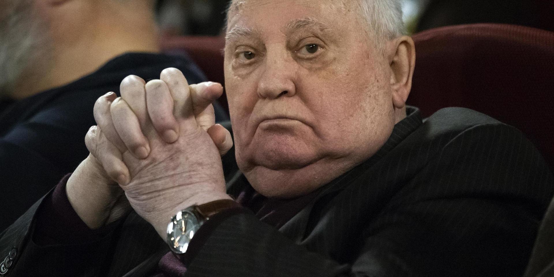 Sovjetunionens siste ledare Michail Gorbatjov fyller jämnt. Arkivbild.