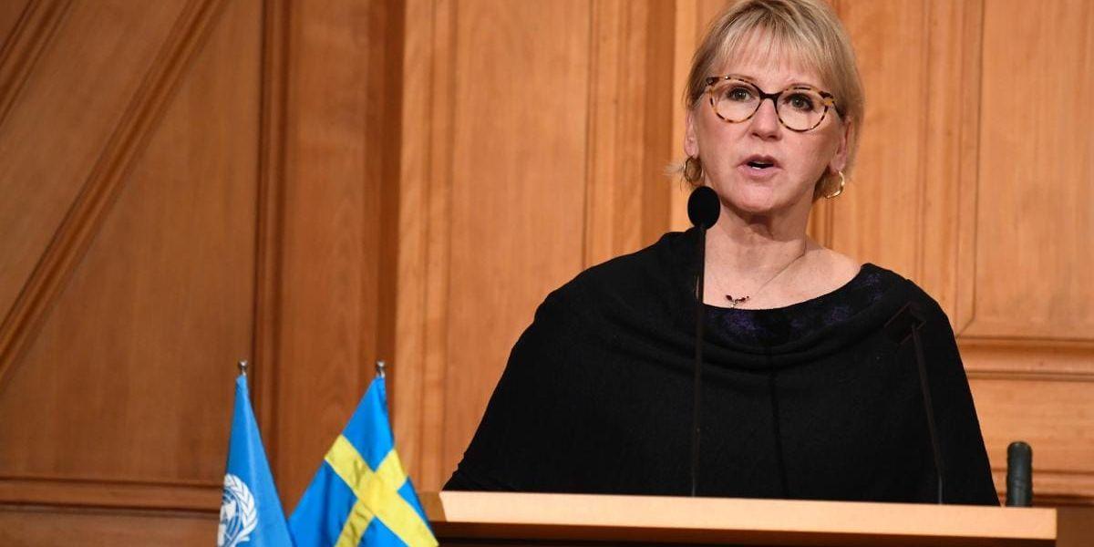 Margot Wallström (S). Utrikesministern försöker bortförklara UD:s agerande.