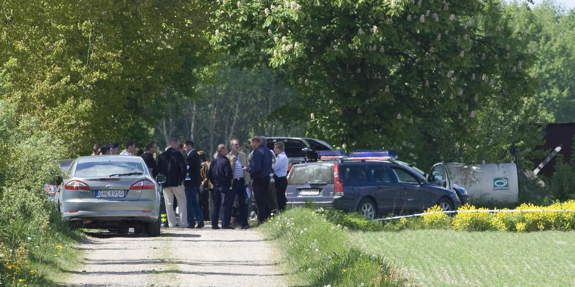 I maj 2008 hittades en 70-årig lantbrukare död på sin gård utanför skånska Eslöv. En man dömdes 2010 till tio års fängelse för mordet, men nu pågår en rättsprocess mot tre andra män som misstänks för inblandning i mordet. Arkivbild.