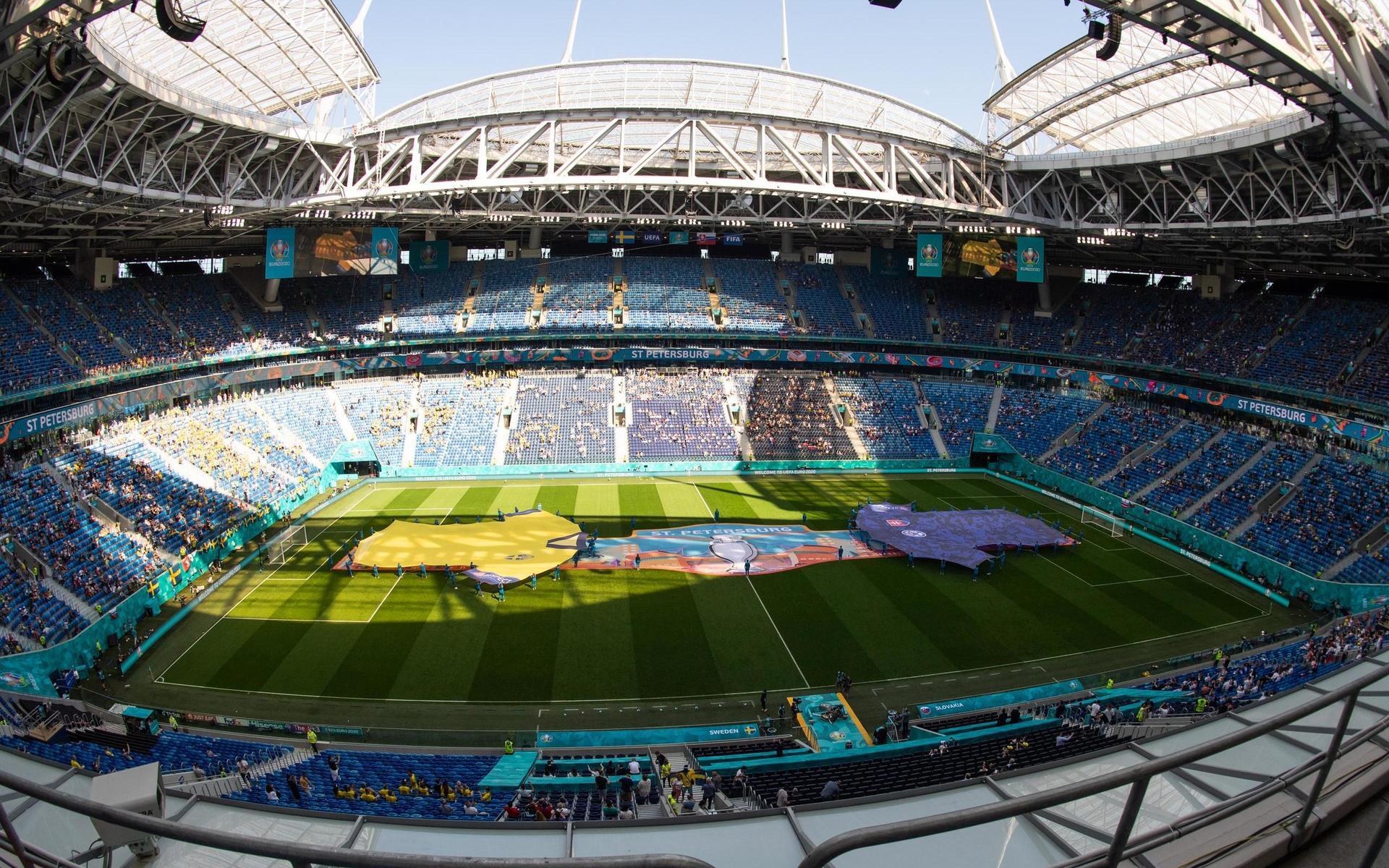 Saint Petersburg Stadium during the UEFA Euro 2020 Football Championship match between Sweden and Slovakia on June 18, 2021 in Saint Petersburg. 