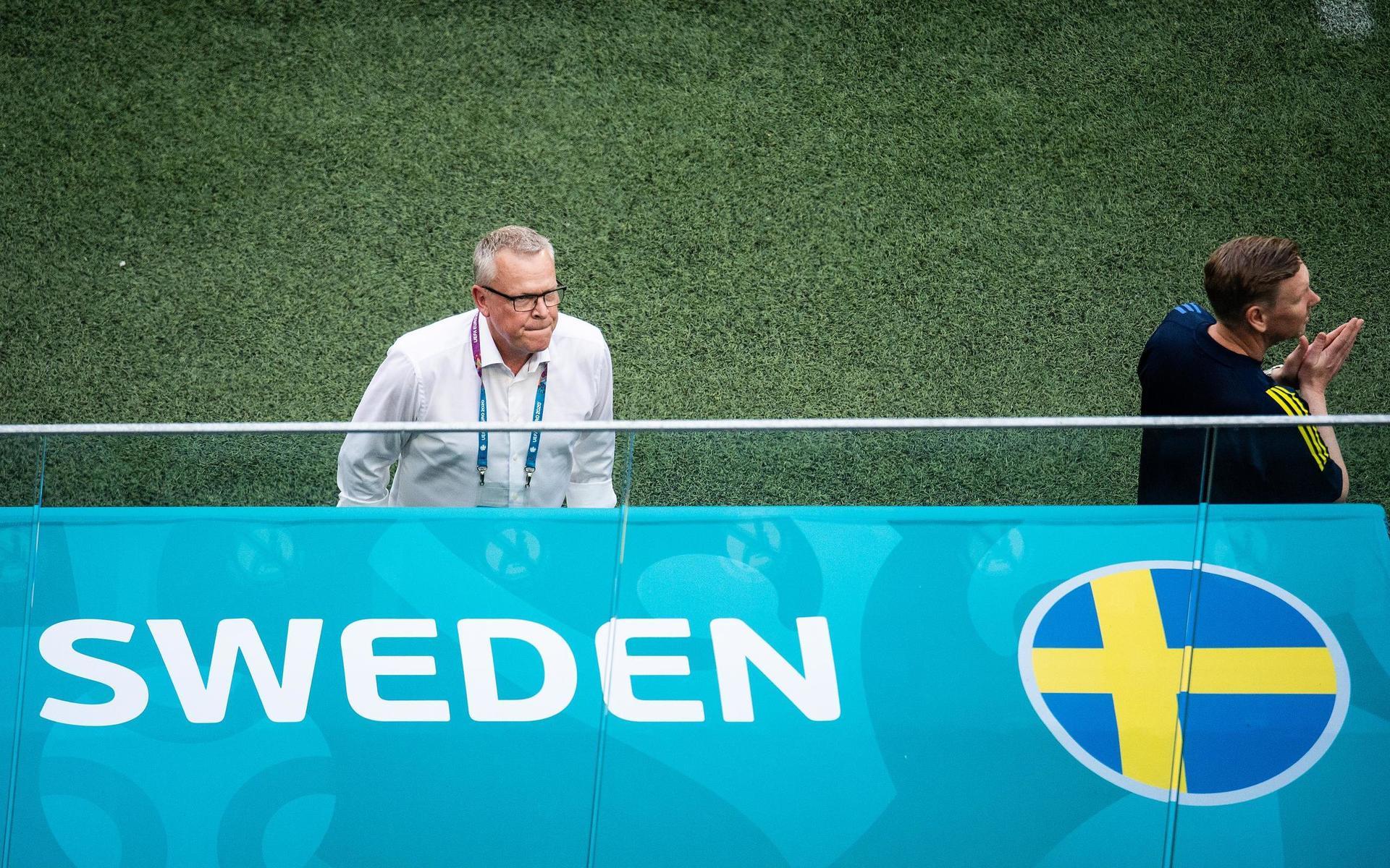 head coach Janne Andersson of Sweden during the UEFA Euro 2020 Football Championship match between Sweden and Slovakia on June 18, 2021 in Saint Petersburg. 