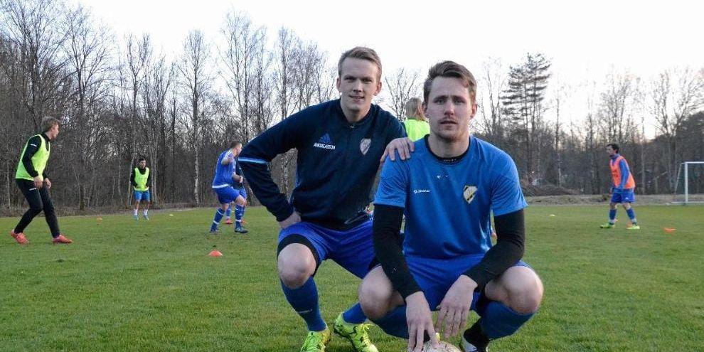 Målsprutor. Erik Andreasson och Martin Jonasson gjorde 29 mål vardera i serien när Munkedal vann division 5. Nu ska de skjuta Munkedal mot en topplacering i division 4.