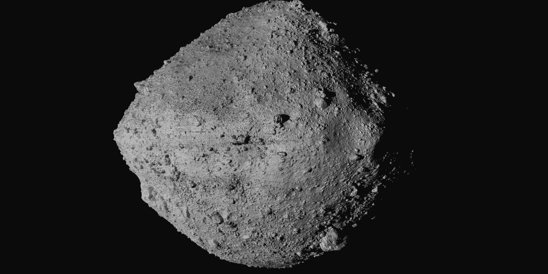 Asteroiden Bennu tagen från rymdsonden Osiris-Rex.