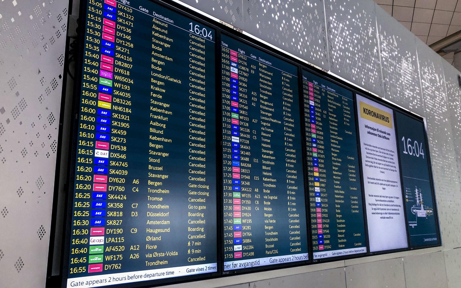 Inställda flyg har varit en vanlig syn på flygplatsernas skärmar den senaste tiden. I sommar väntas flygresandet minska drastiskt då svenska UD förlängt sin avrådan för icke nödvändiga resor.