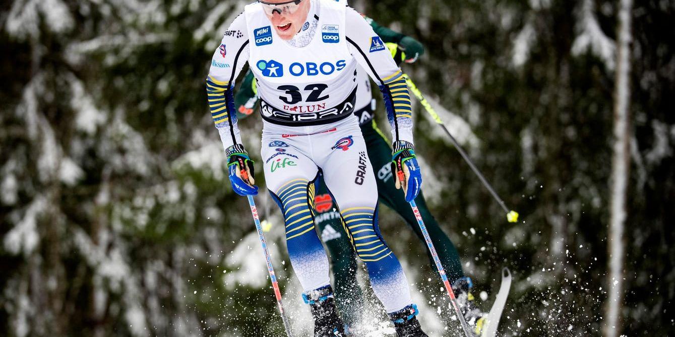 Jens Burman blev bäste svensk i Falun, trots ryggproblemen.