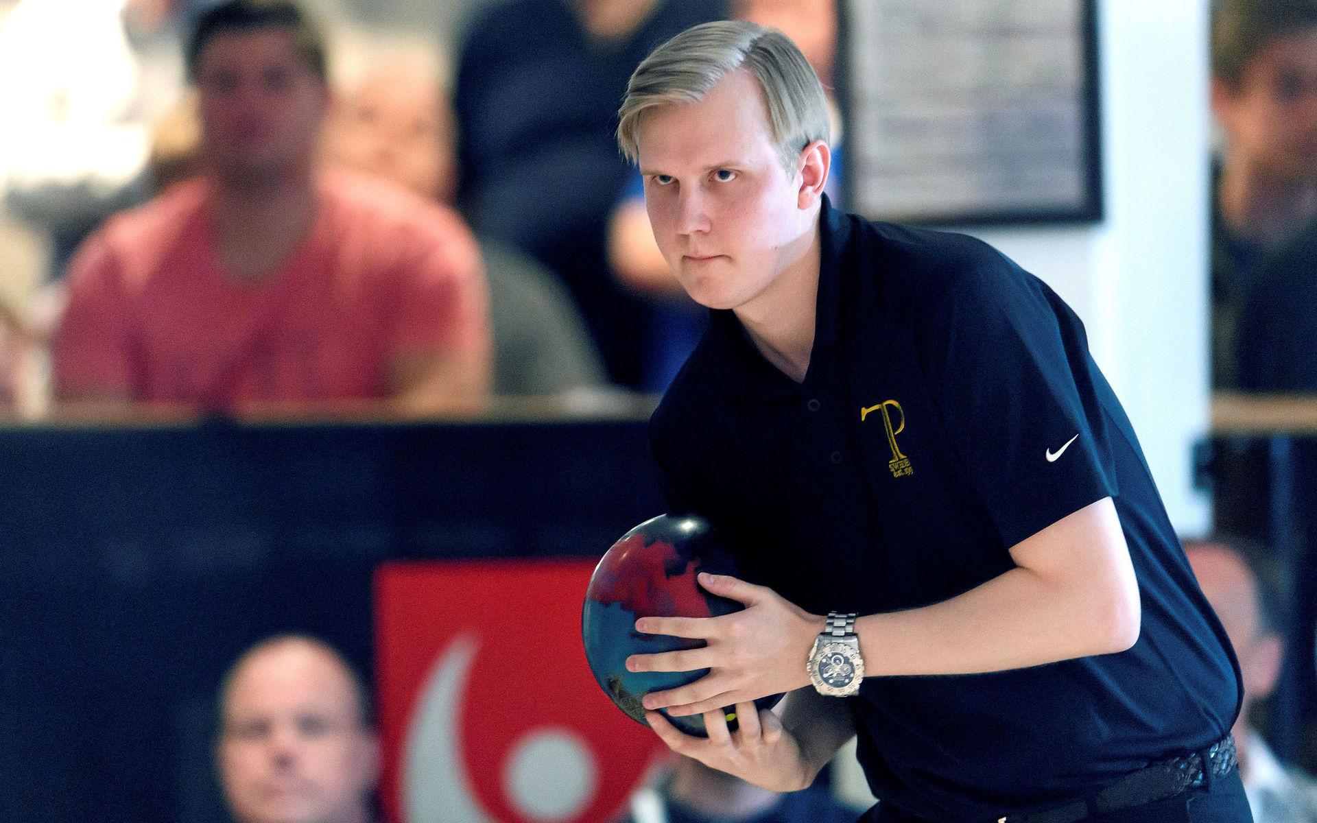 Mattias Wetterberg, Team Pergamon BC, i SM-finalen i bowling 2017