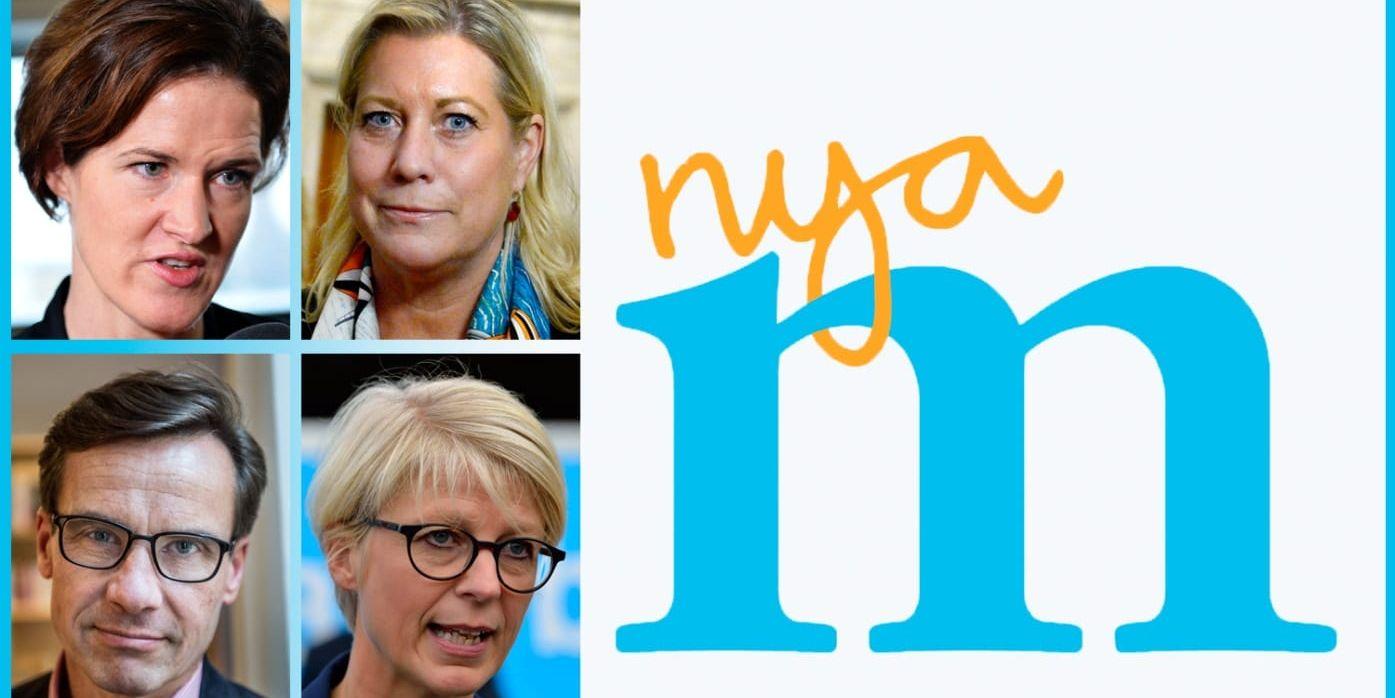 Anna Kinberg Batra ,Catharina Elmsäter Svärdh, Ulf Kristersson och Elisabeth Svantesson.