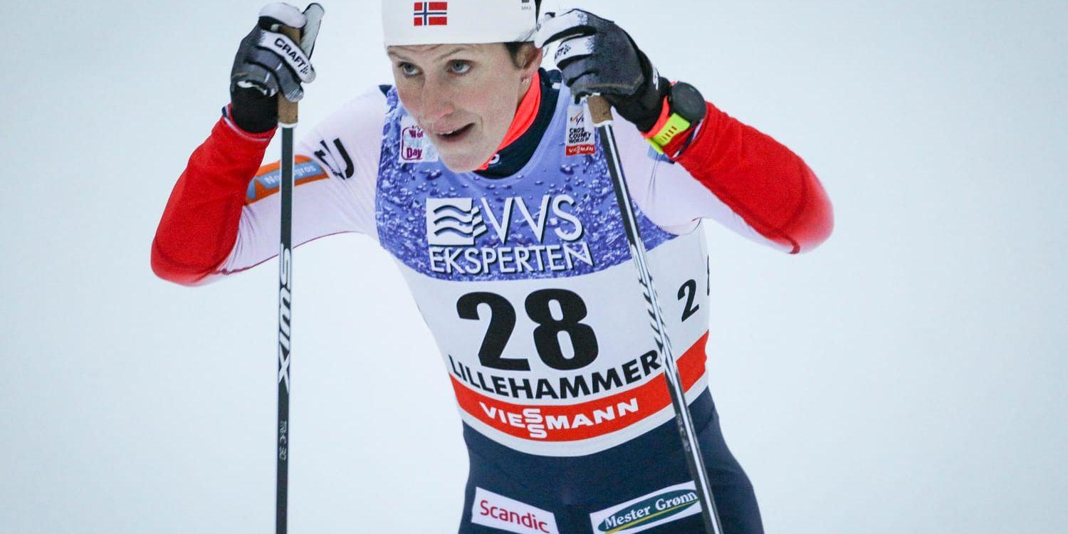 Marit Bjørgen står över sprinten i Davos. Arkivbild.