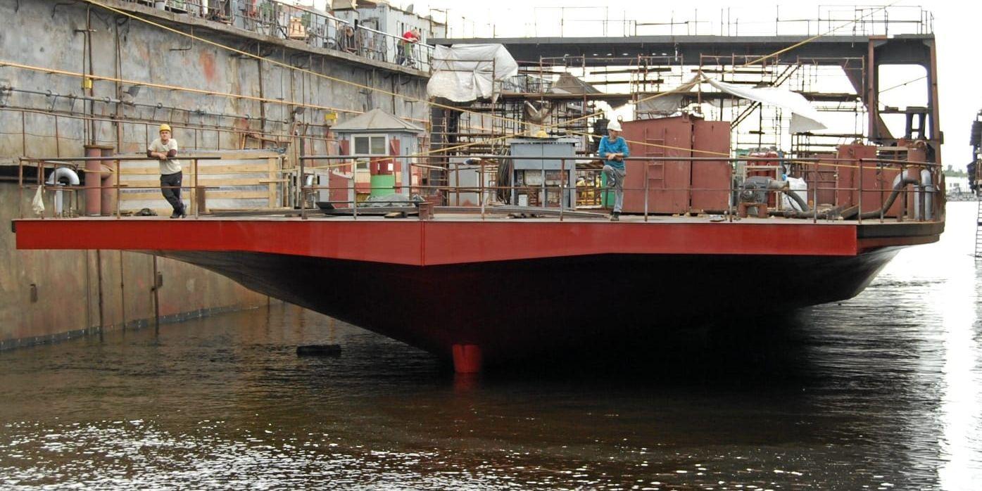 Den nya färjan Saturnus sjösattes i Riga i augusti och kommer att trafikera Gullmarsleden nästa höst.
