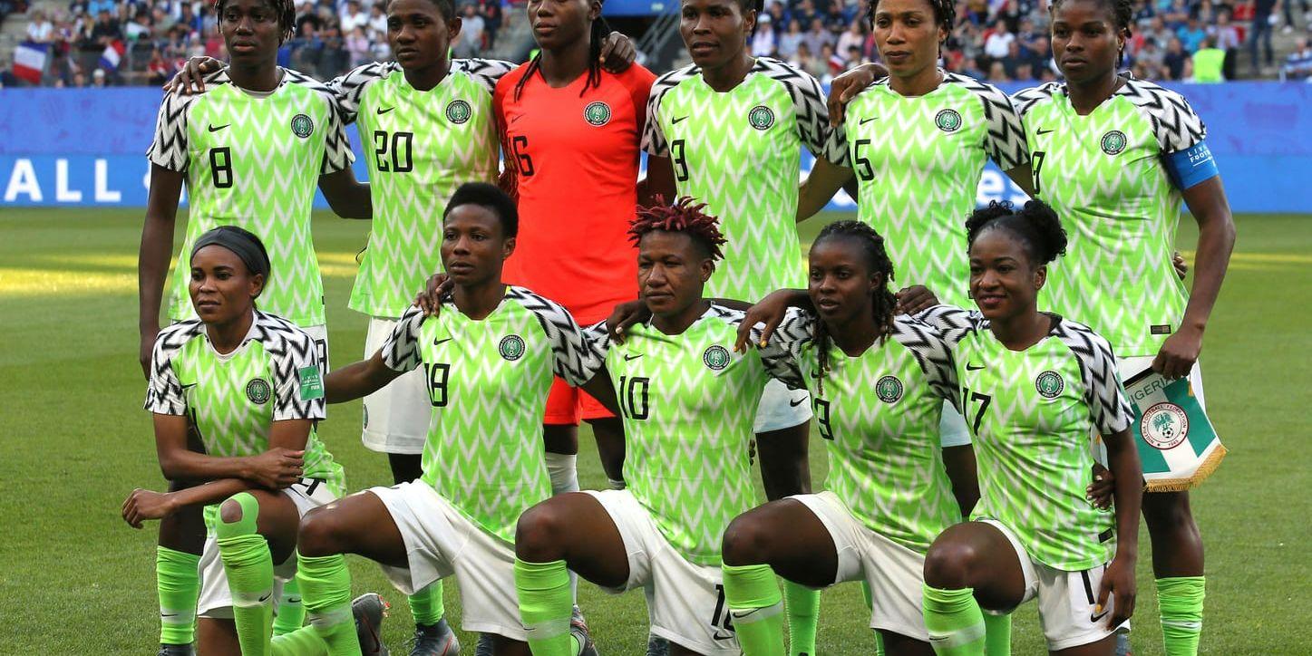 Nigerias landslag under fotbolls-VM i Frankrike.