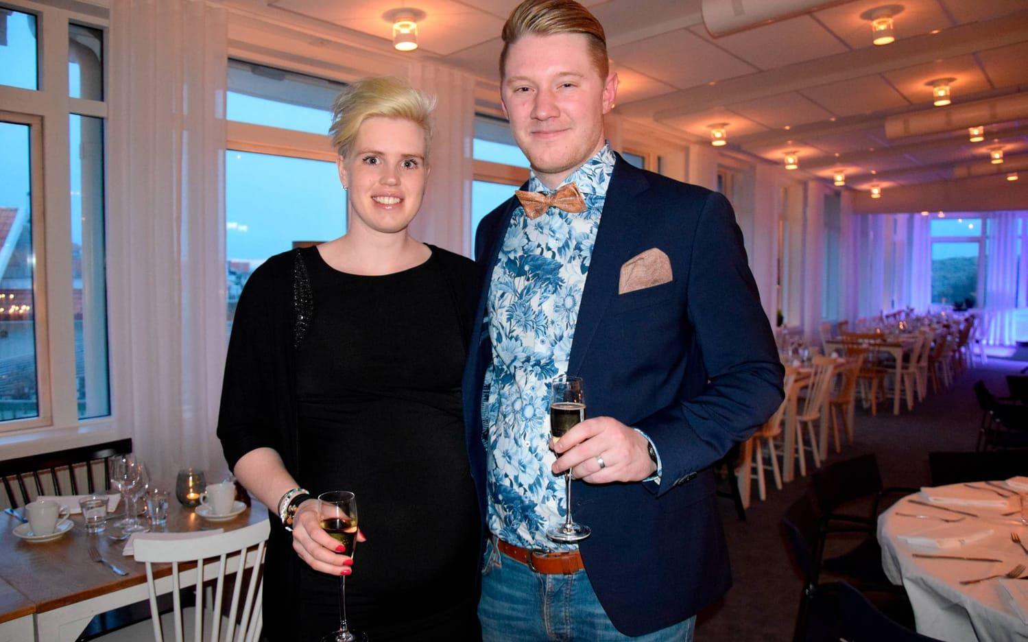 Mathilda Larsson och Pontus Johansson, nominerade i klassen Unga företagare.