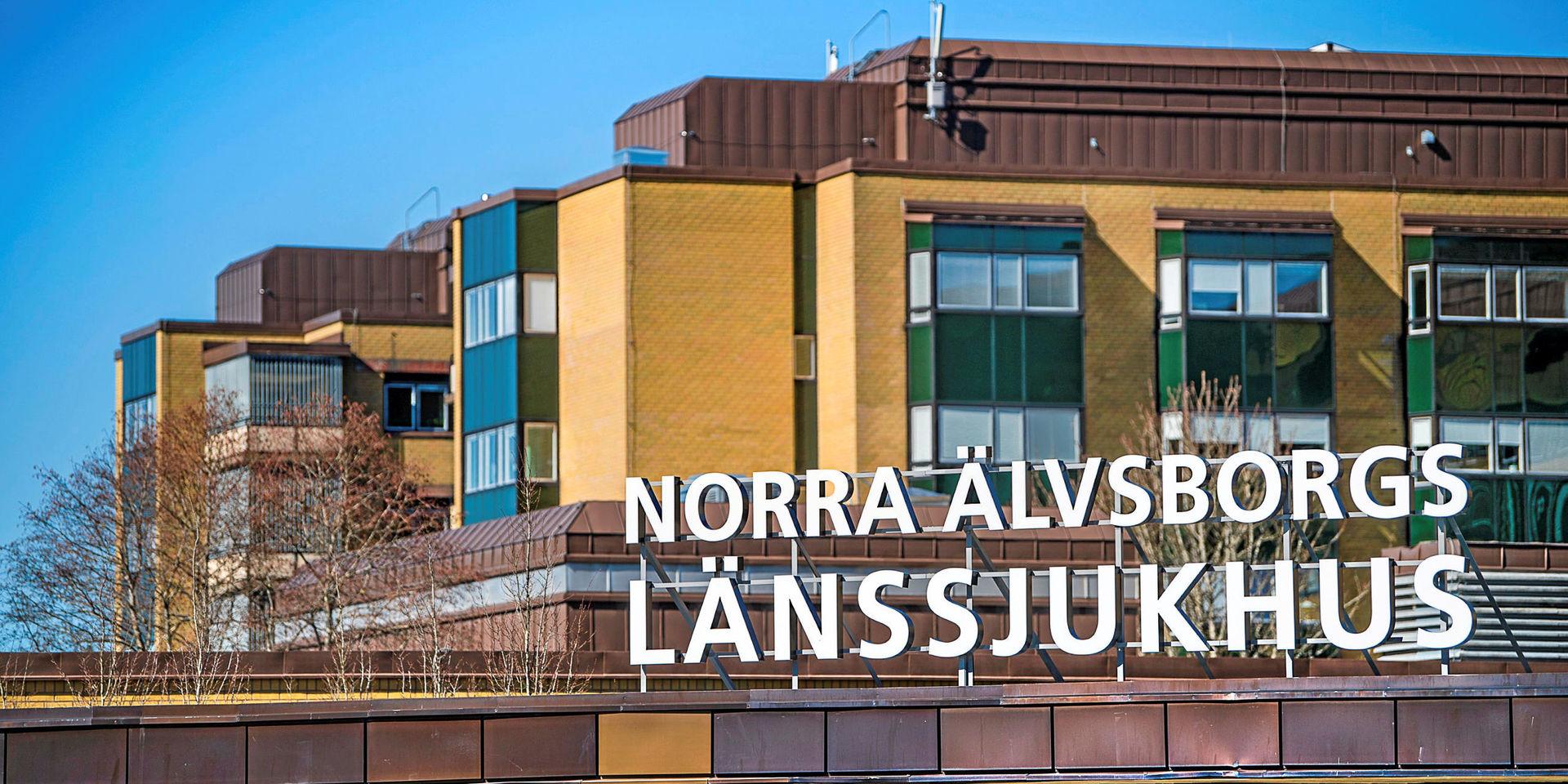 Huvudentrén på Norra Älvsborgs Länssjukhus, NÄL. 