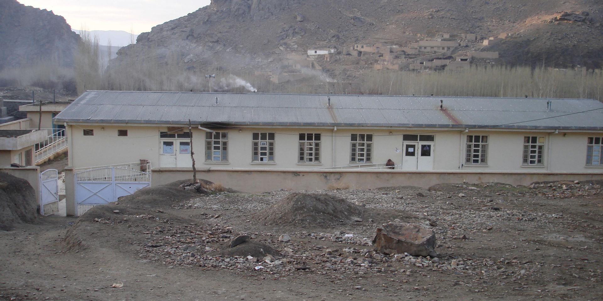 Kliniken i Tangi Sidan, i den afghanska provinsen Wardak, fotograferade före attacken.