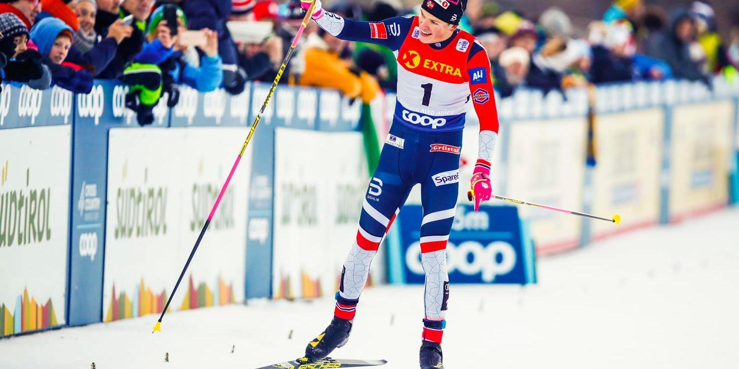 Johannes Høsflot Klæbo vann dagens jaktstart i Tour de Ski.