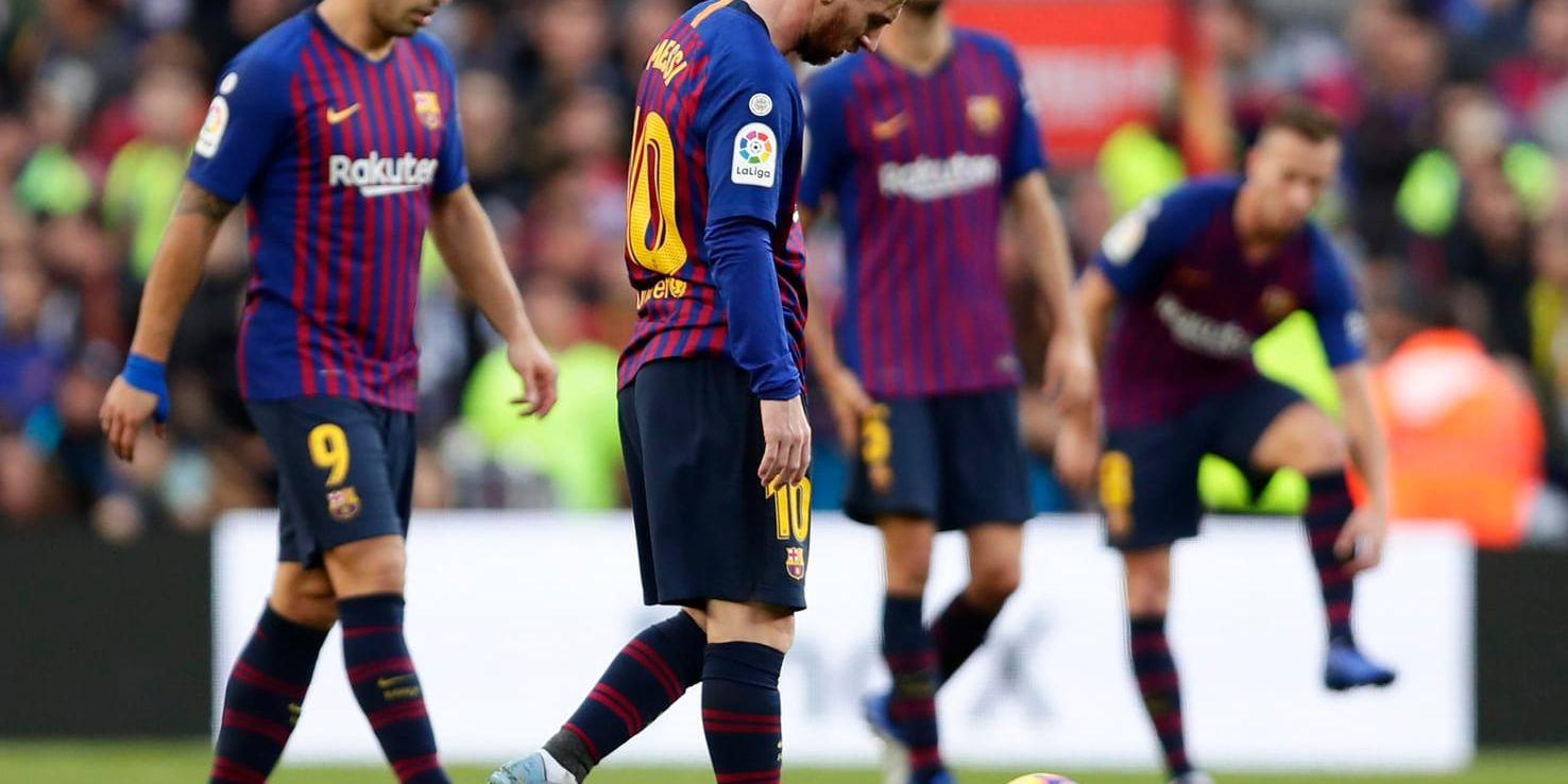 Lionel Messi gjorde två mål, men fick inte fira någon seger, i sin skadecomeback.