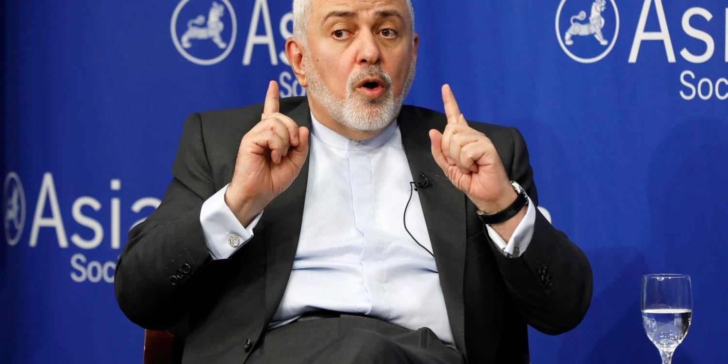 "Det kommer inte att bli krig eftersom vi inte vill ha ett krig", säger Irans utrikesminister Mohammad Javad Zarif. Arkivbild.