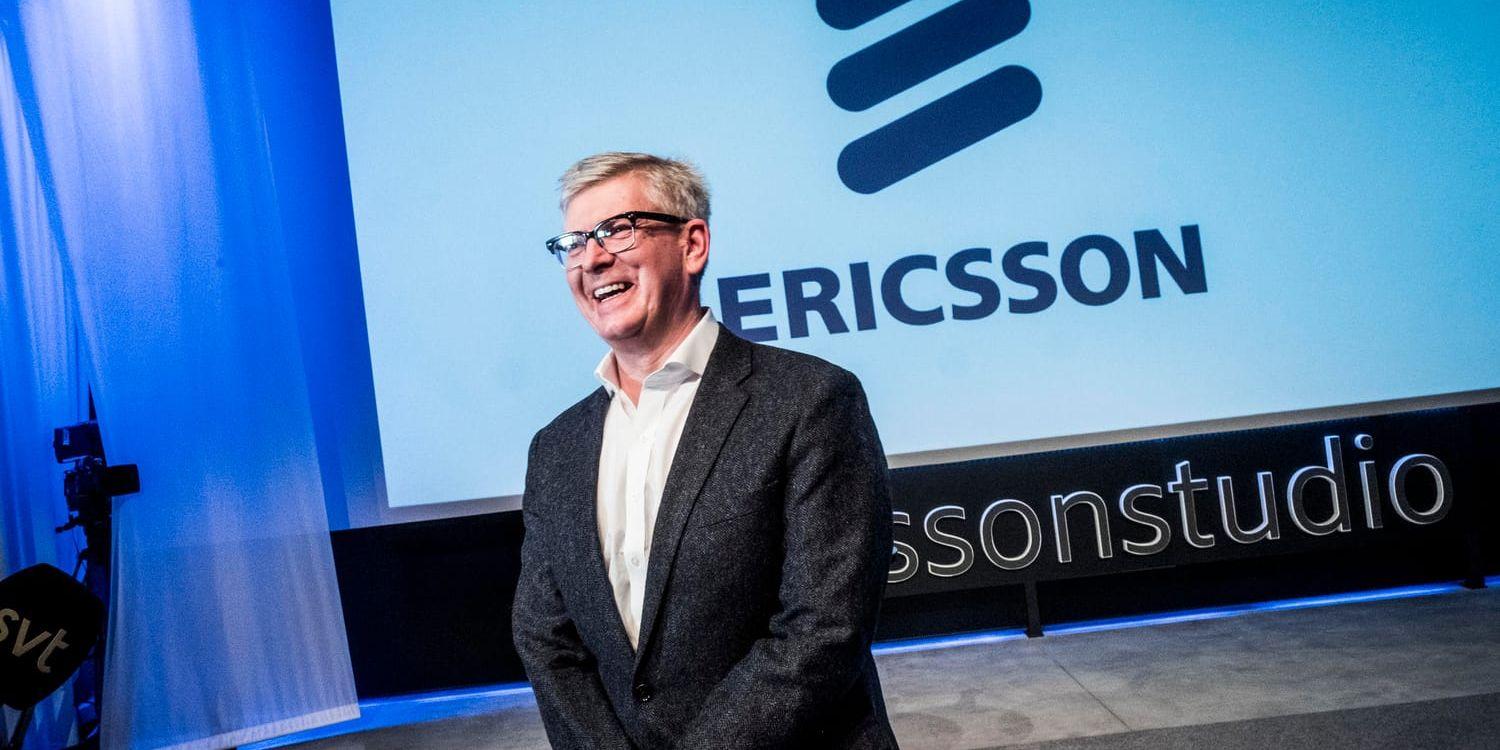 Ericssons vd Börje Ekholm kan räkna hem nya 5G-kontrakt. Arkivbild.