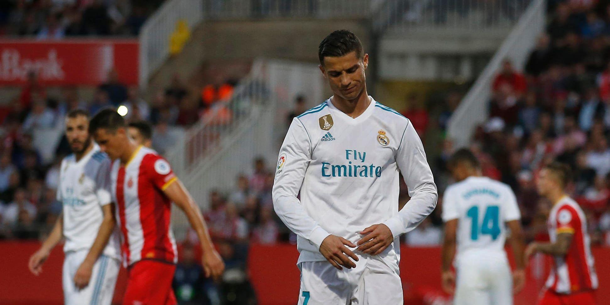 Cristiano Ronaldo och hans Real Madrid fortsätter att pricka fel i ligaspelet. I Champions League har det sett desto bättre ut. Arkivbild.